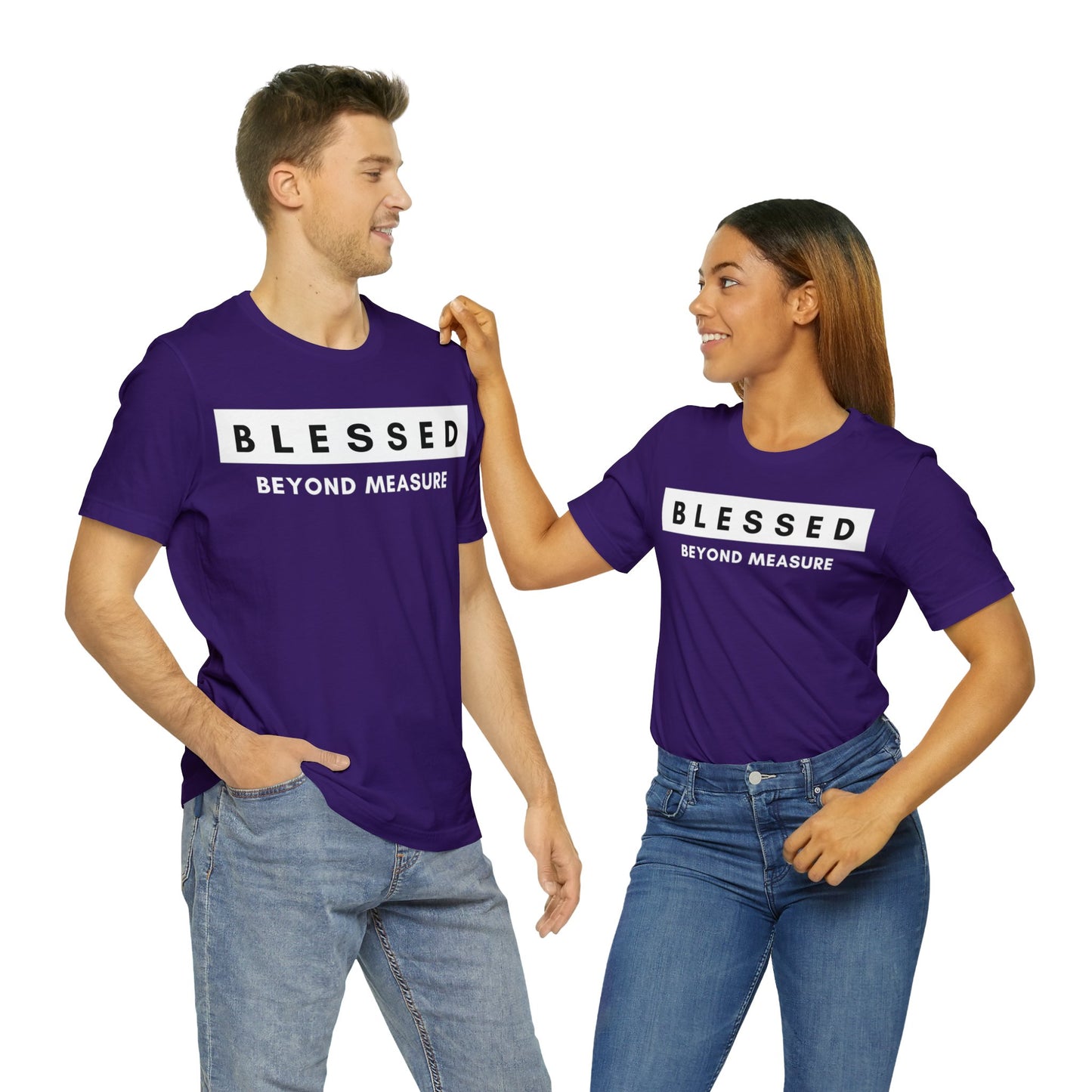 BLESSED BEYOND MEASURE Unisex Jersey Short Sleeve Tee