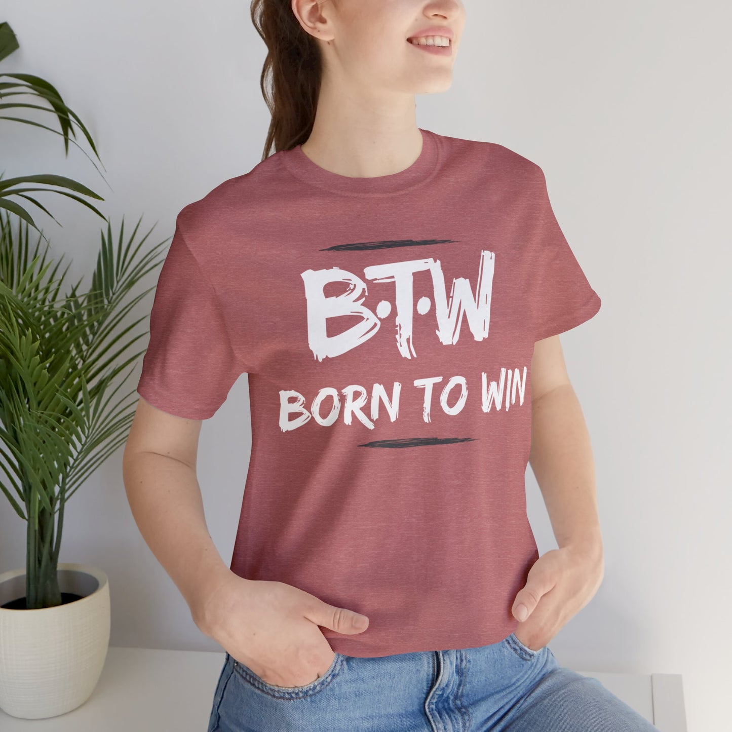 BORN TO WIN Unisex Jersey Short Sleeve Tee