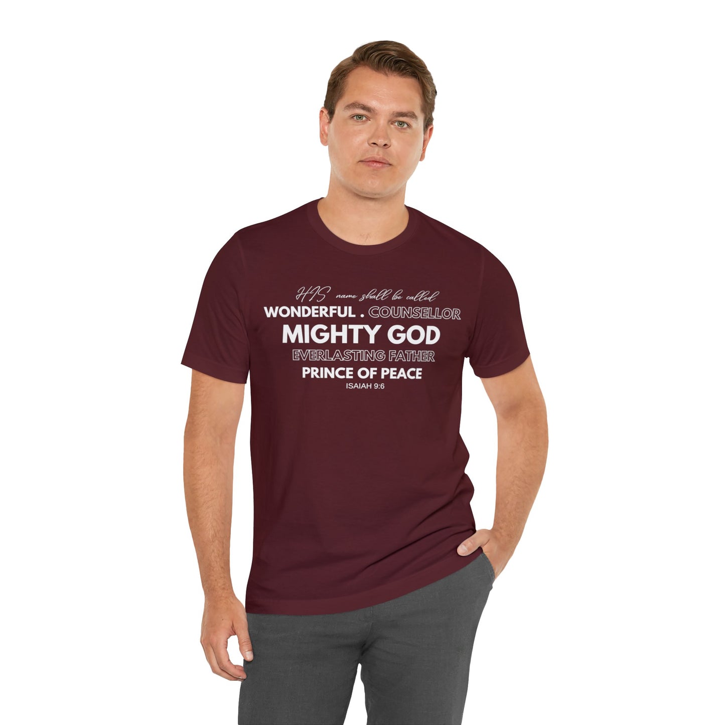 ISAIAH 9:6 Unisex Jersey Short Sleeve Tee