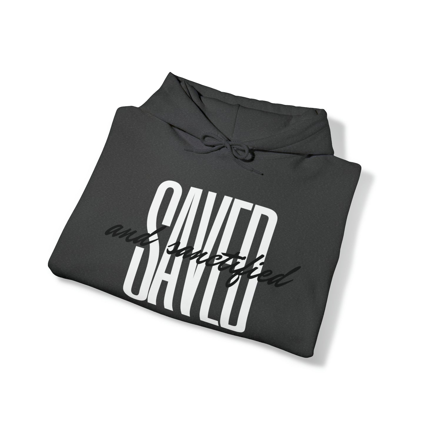 SAVED AND SANCTIFIED Unisex Heavy Blend™ Hooded Sweatshirt