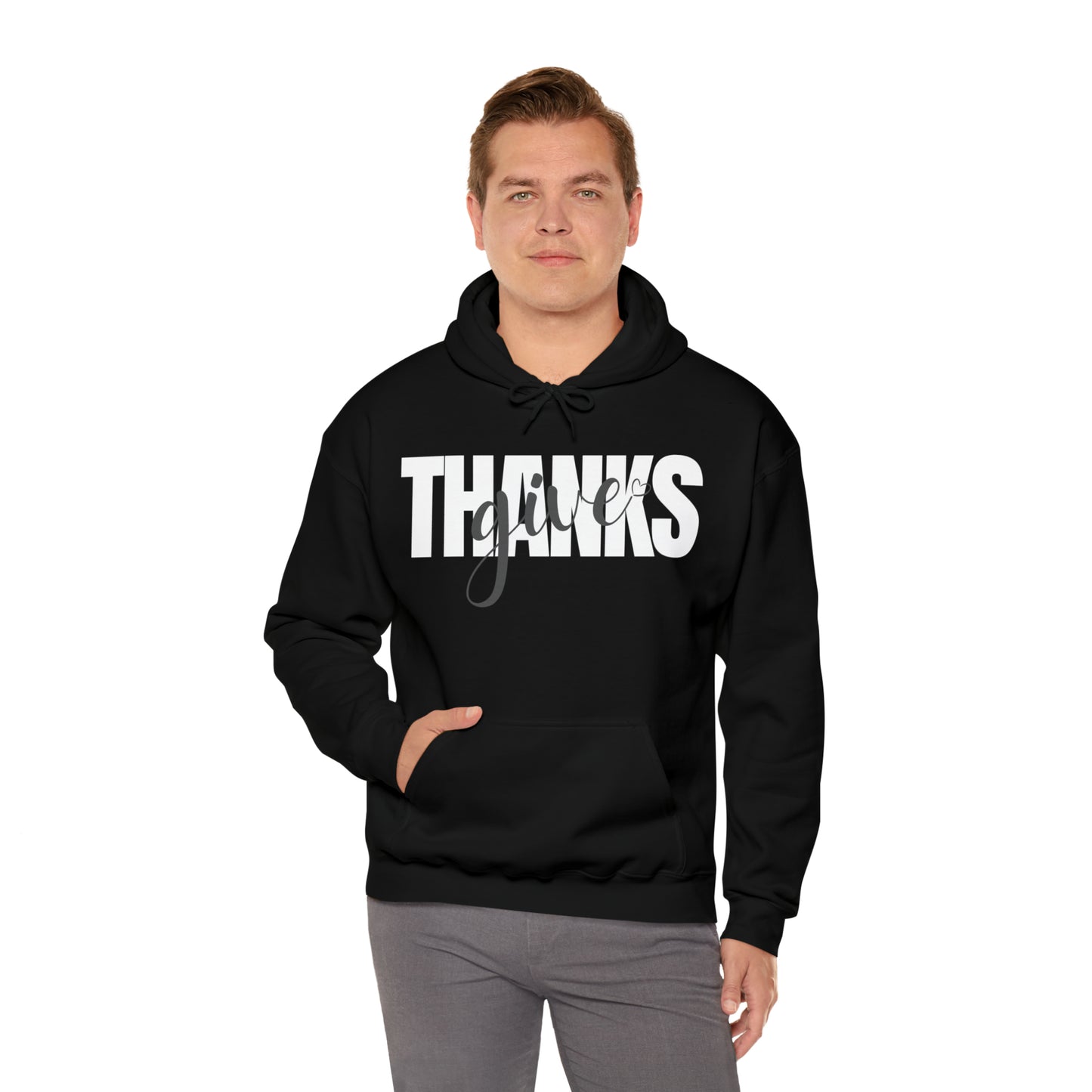 GIVE THANKS Unisex Heavy Blend™ Hooded Sweatshirt
