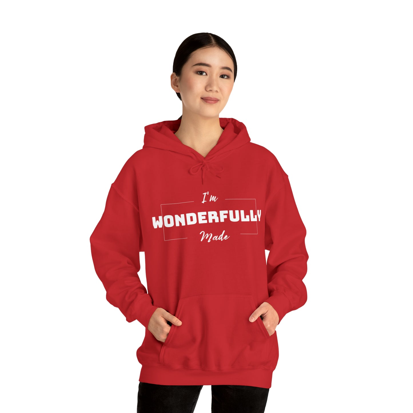 I'M WONDERFULLY MADE Unisex Heavy Blend™ Hooded Sweatshirt