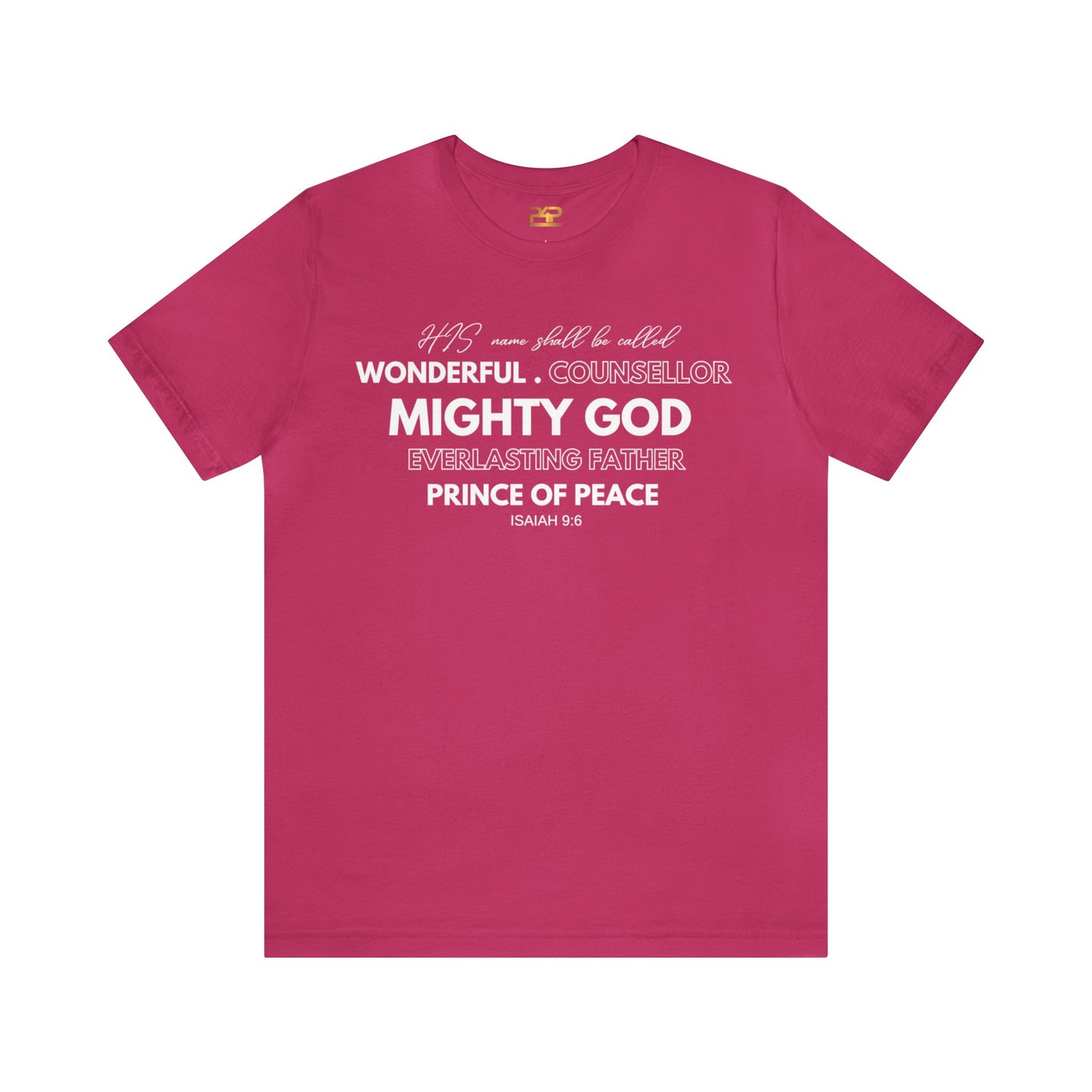 ISAIAH 9:6 Unisex Jersey Short Sleeve Tee