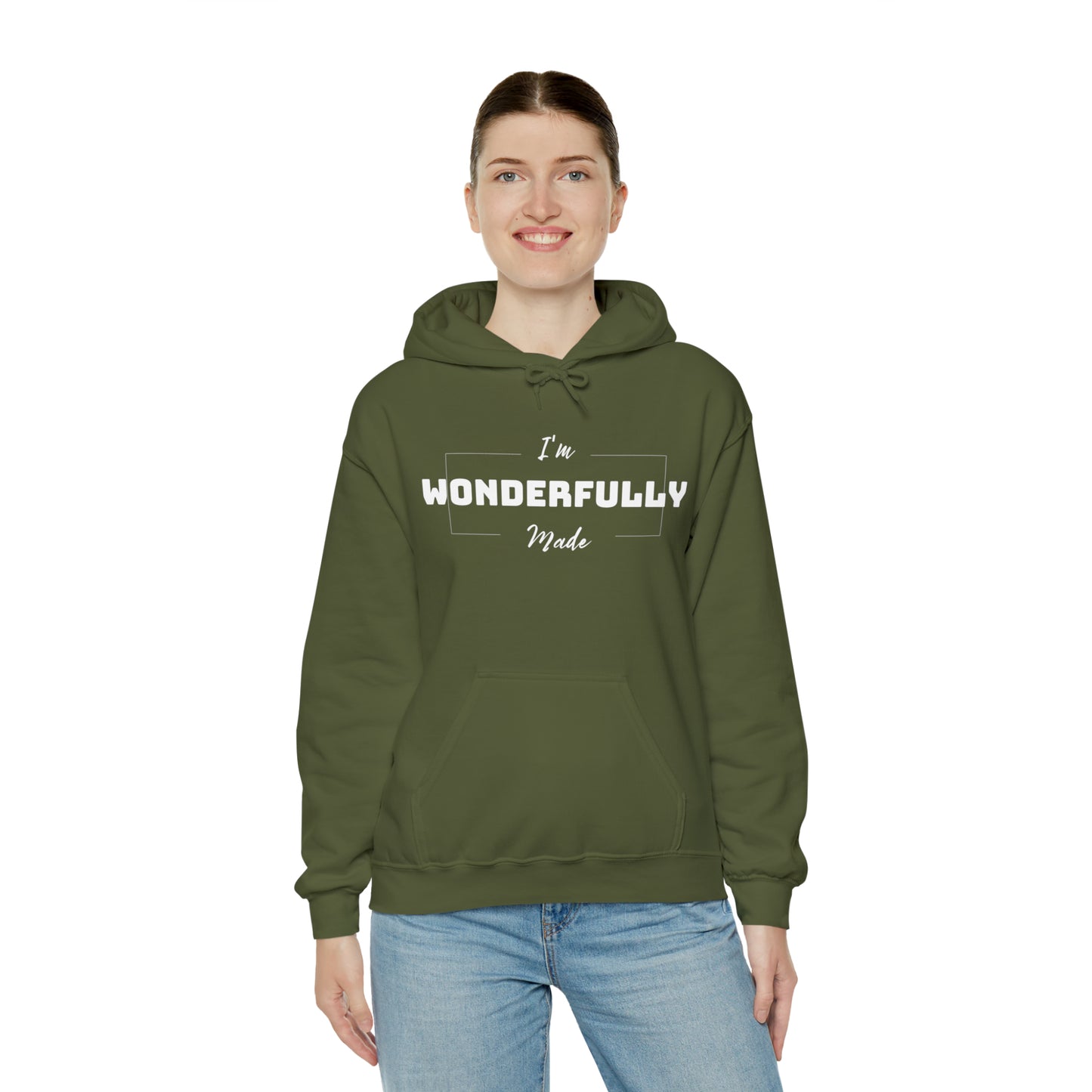 I'M WONDERFULLY MADE Unisex Heavy Blend™ Hooded Sweatshirt