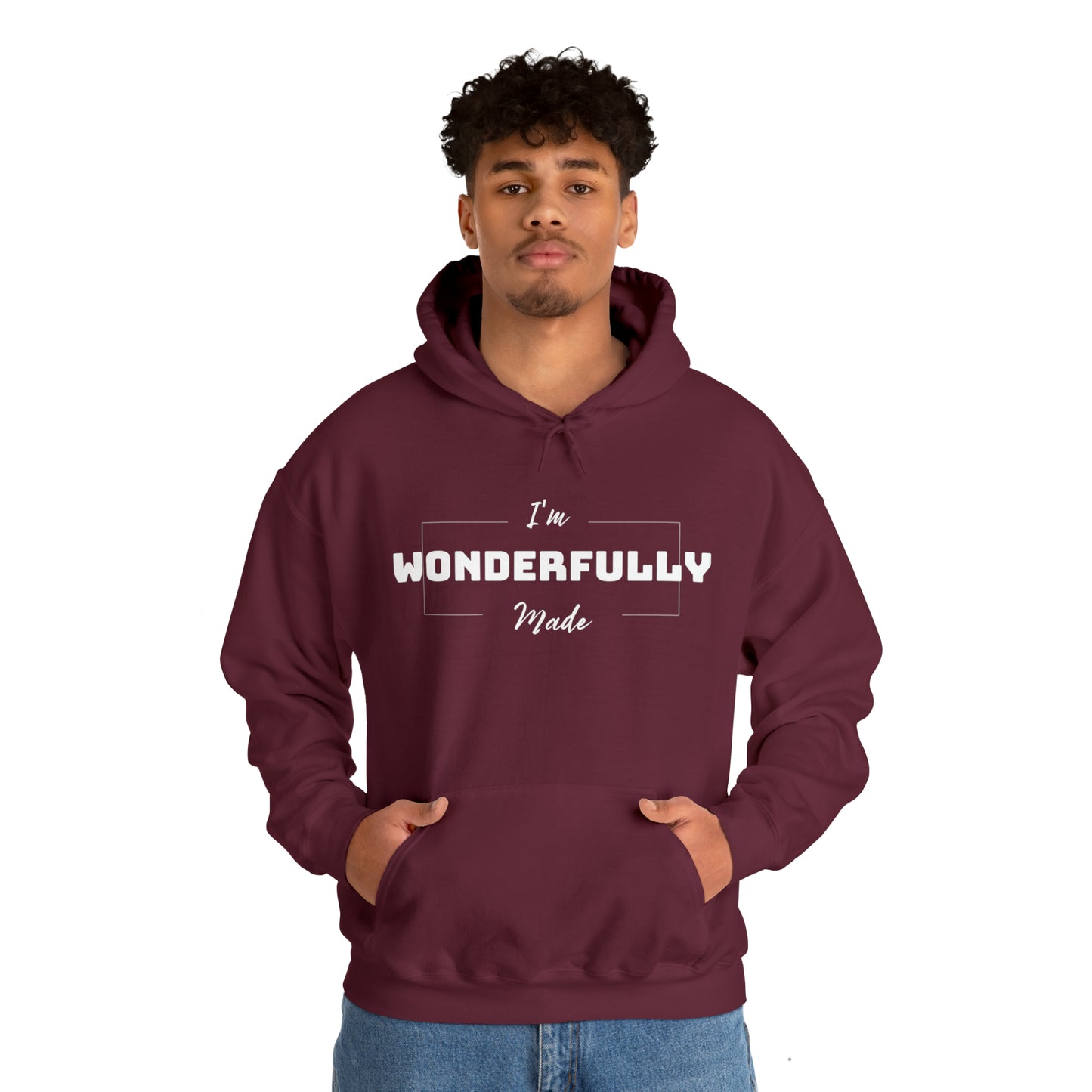I'M WONDERFULLY MADE Unisex Heavy Blend™ Hooded Sweatshirt