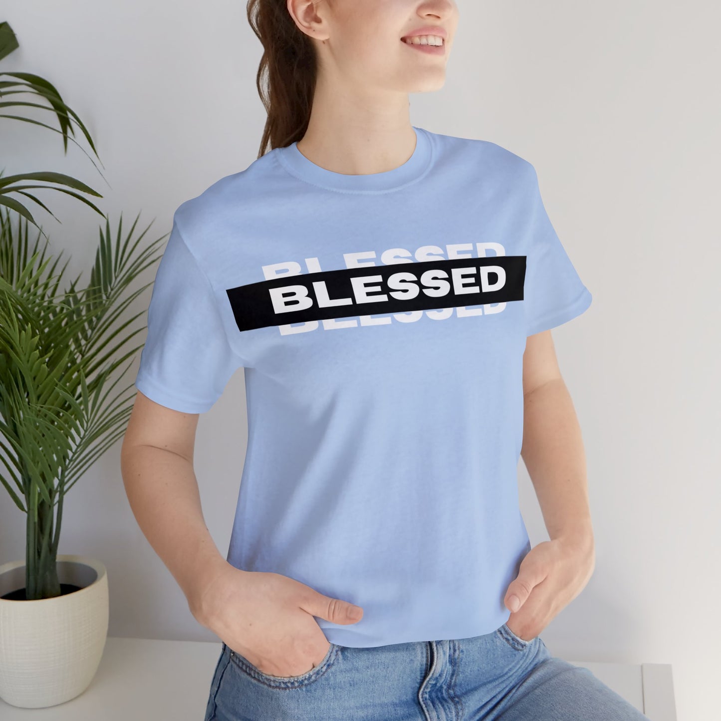 BLESSED Unisex Jersey Short Sleeve Tee