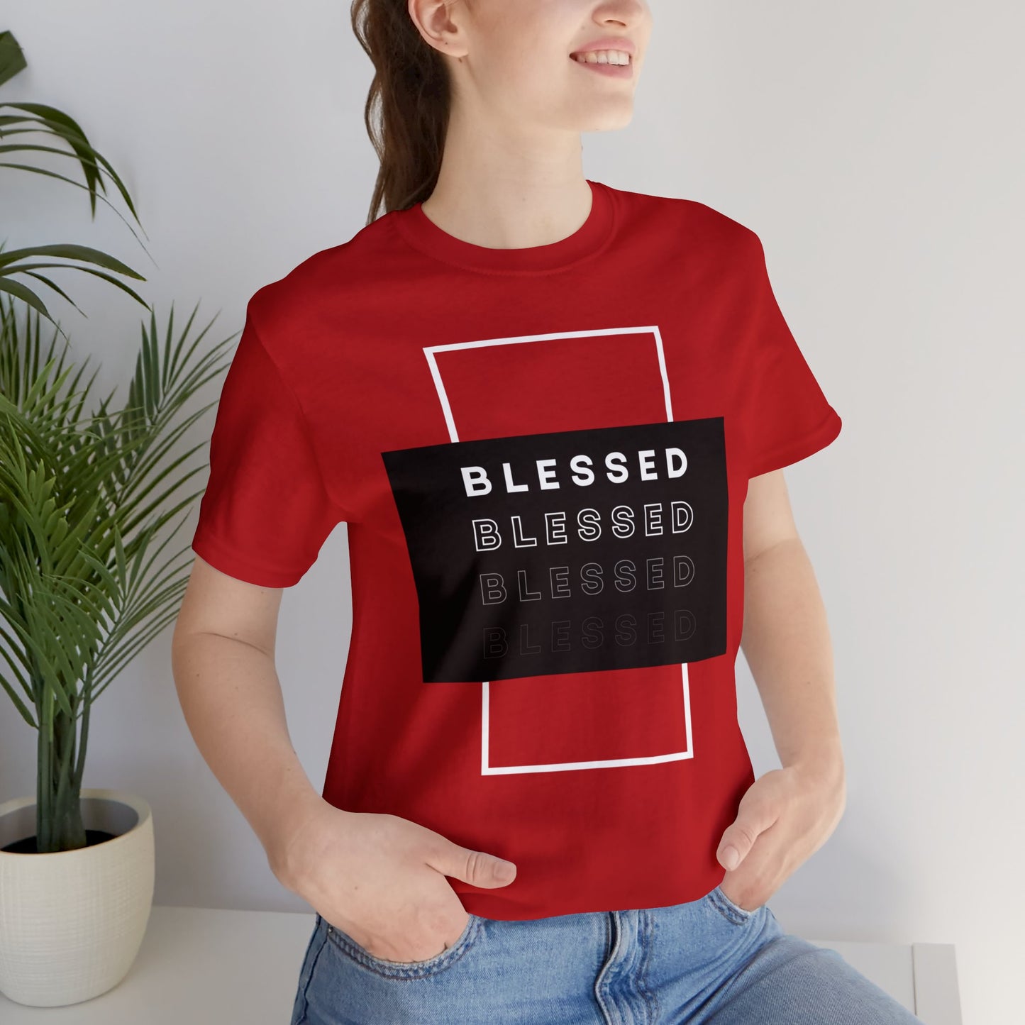BLESSED Unisex Jersey Short Sleeve Tee