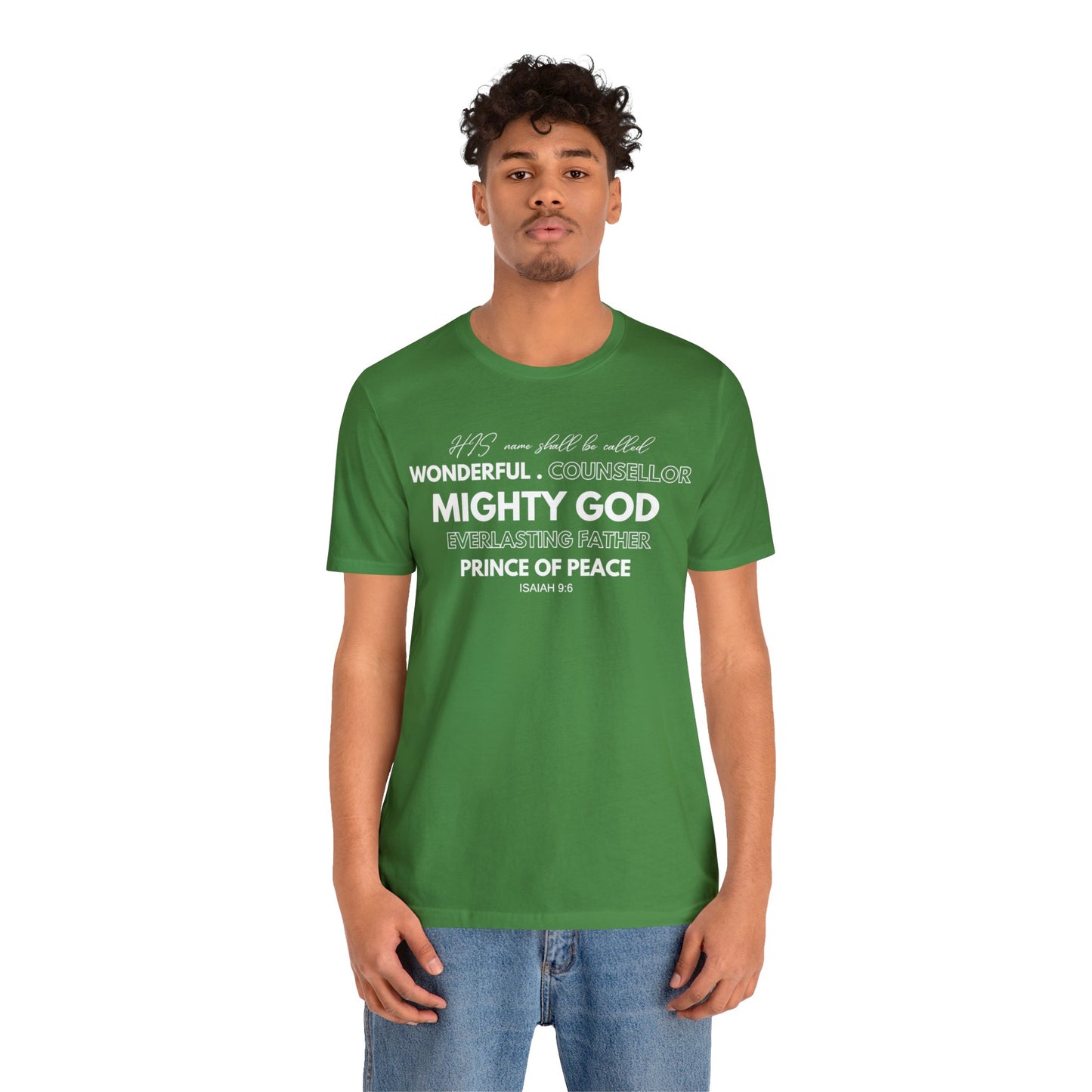 ISAIAH 9:6 Unisex Jersey Short Sleeve Tee