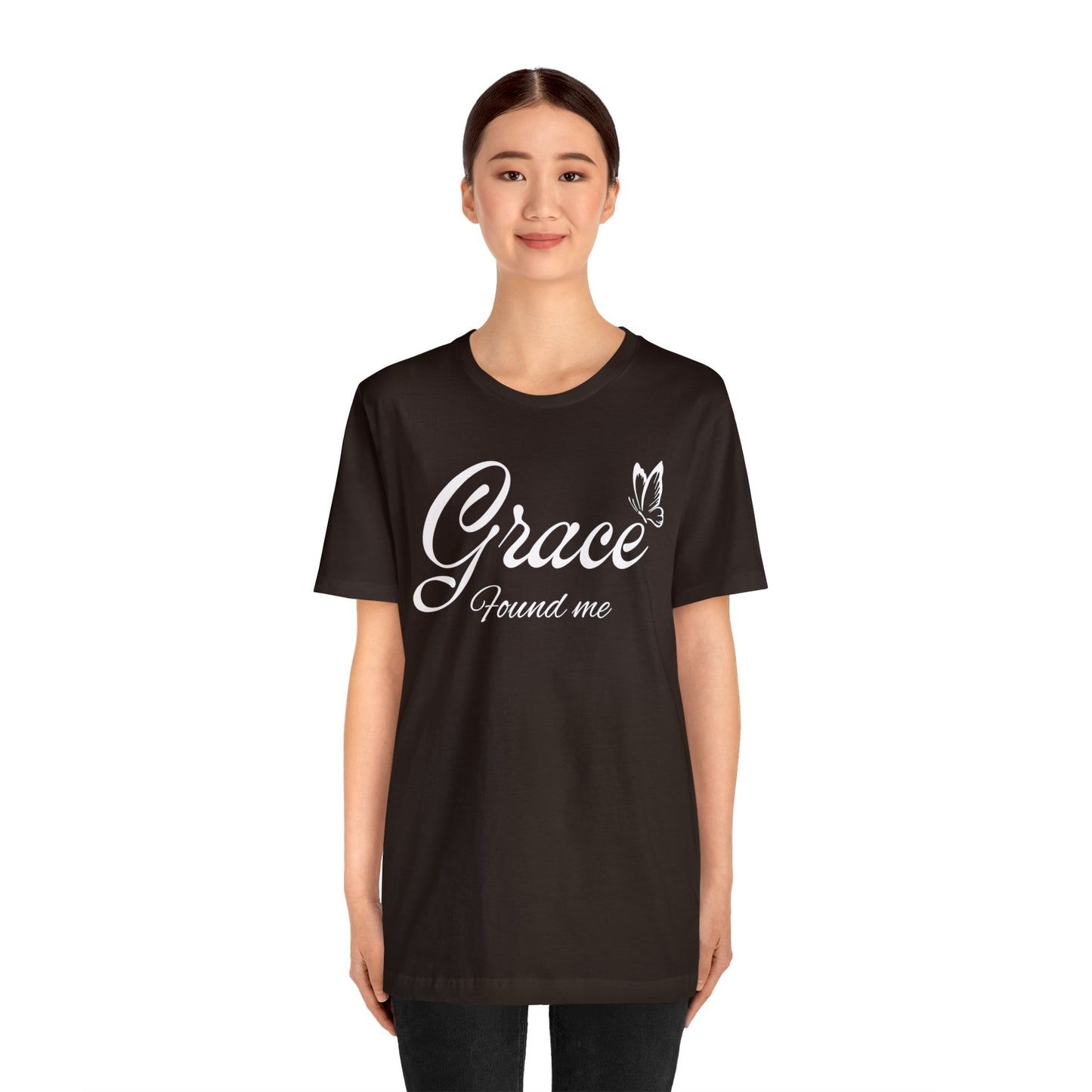 GRACE FOUND ME Unisex Jersey Short Sleeve Tee