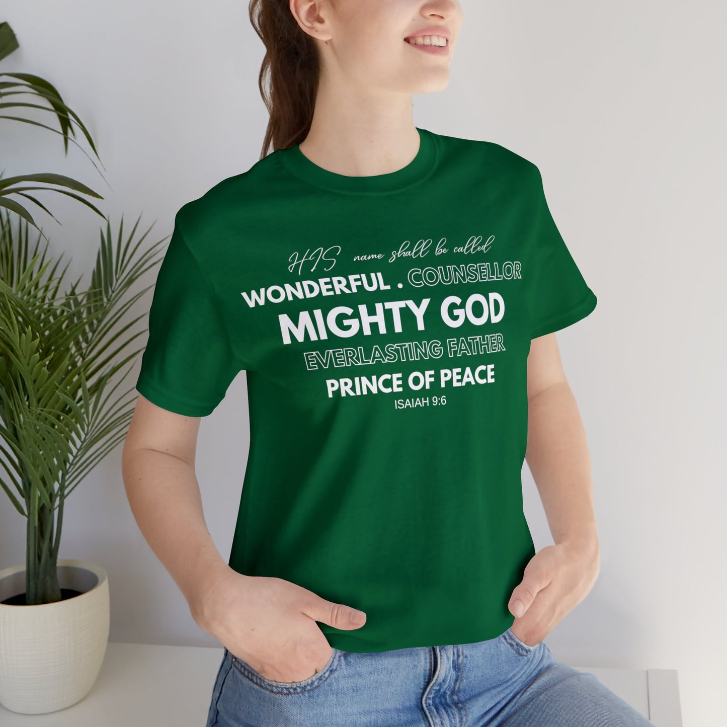 ISAIAH 9:6 Unisex Jersey Short Sleeve Tee