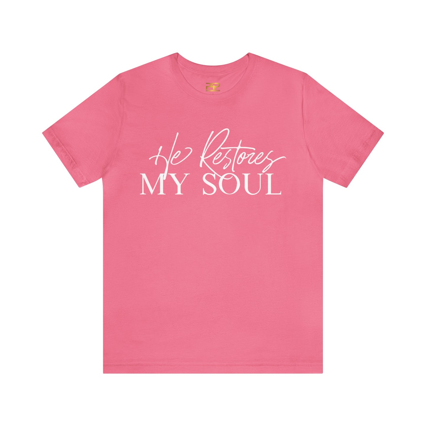 HE RESTORES MY SOUL Unisex Jersey Short Sleeve Tee