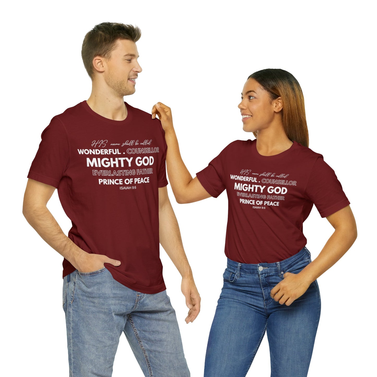 ISAIAH 9:6 Unisex Jersey Short Sleeve Tee