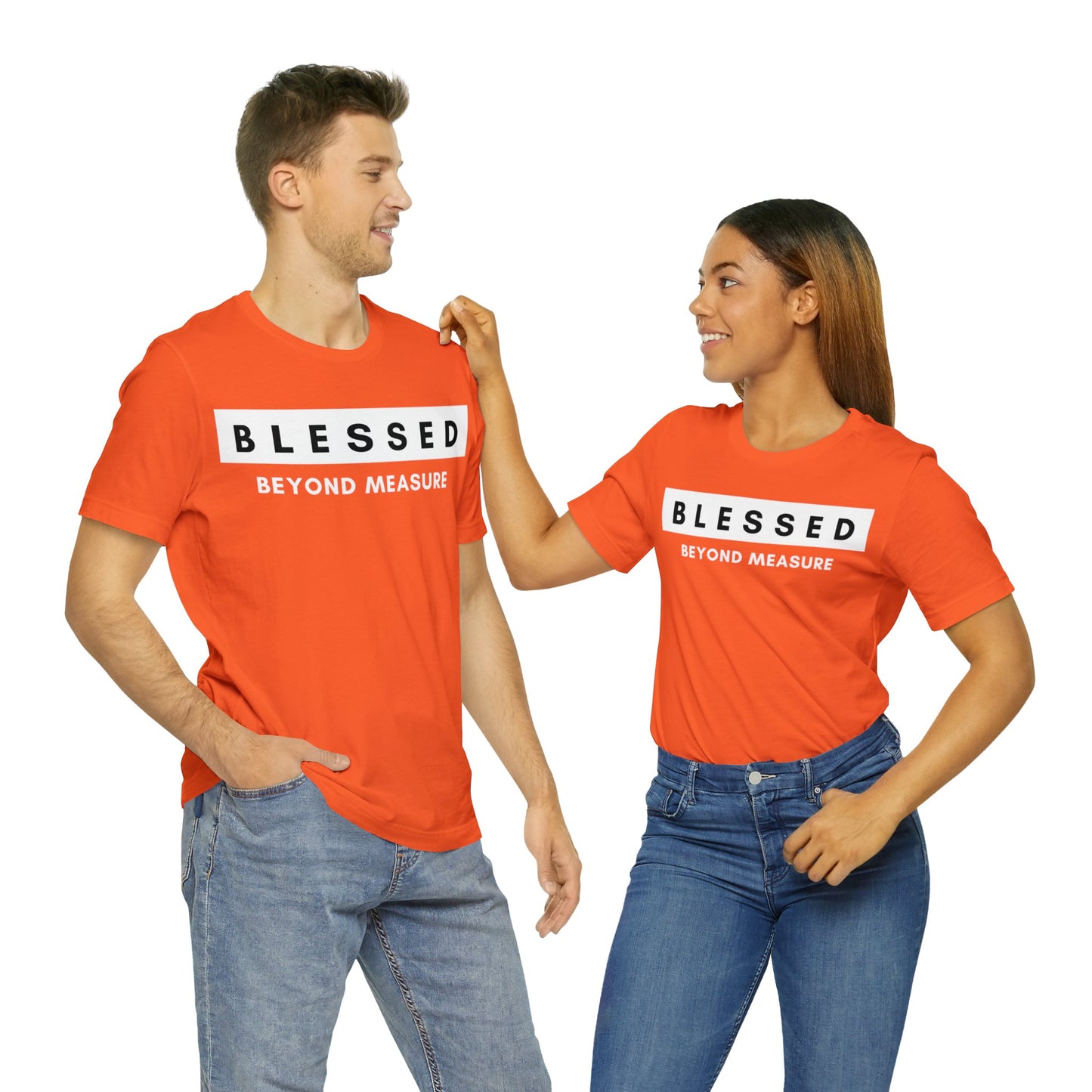 BLESSED BEYOND MEASURE Unisex Jersey Short Sleeve Tee