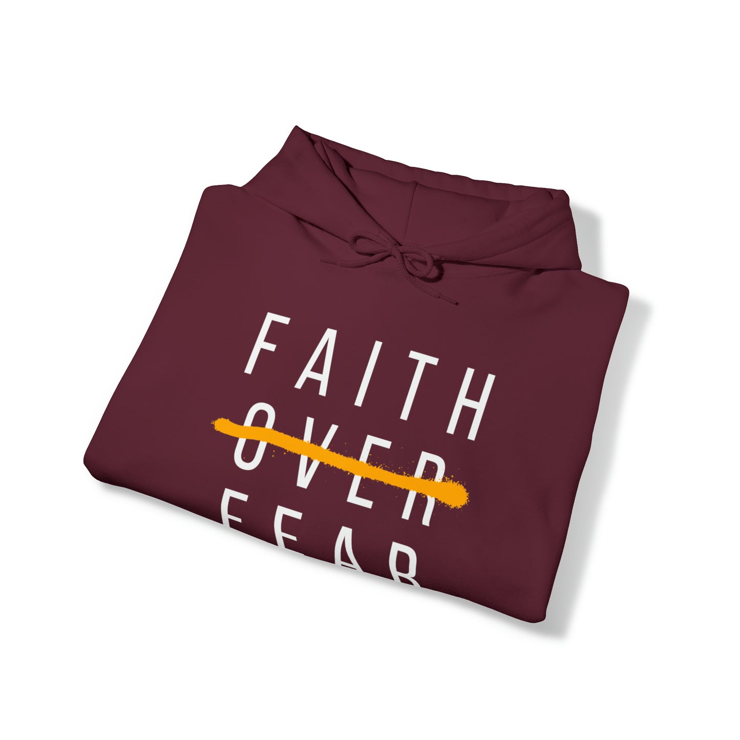 FAITH OVER FEAR Unisex Heavy Blend™ Hooded Sweatshirt