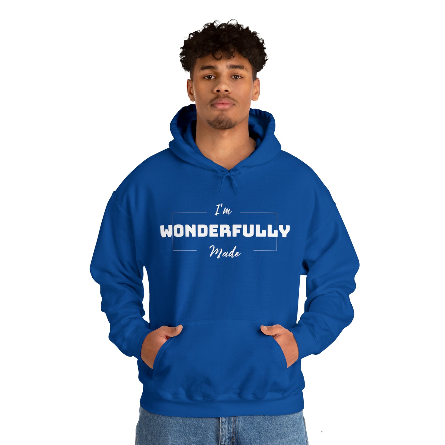 I'M WONDERFULLY MADE Unisex Heavy Blend™ Hooded Sweatshirt