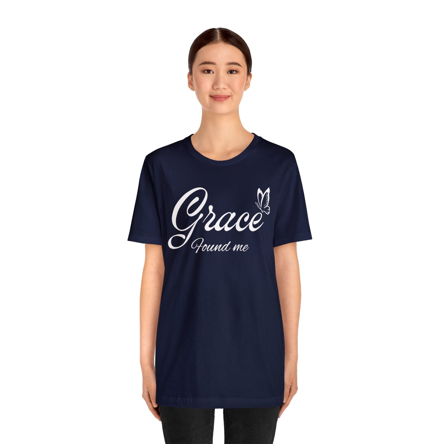 GRACE FOUND ME Unisex Jersey Short Sleeve Tee