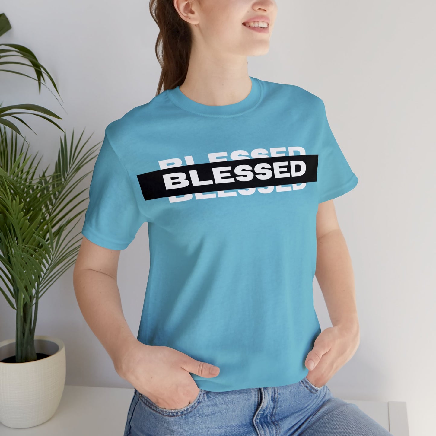 BLESSED Unisex Jersey Short Sleeve Tee