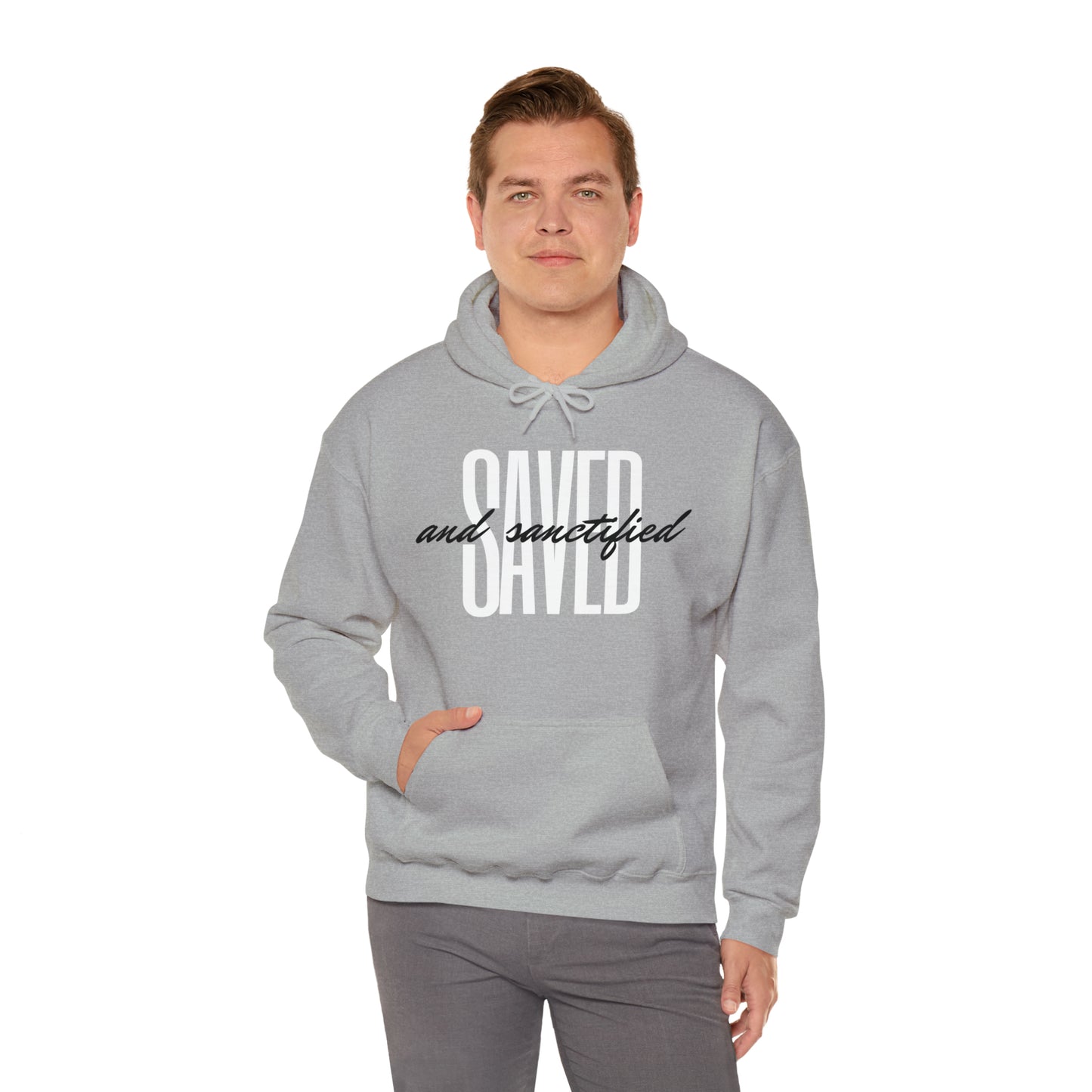 SAVED AND SANCTIFIED Unisex Heavy Blend™ Hooded Sweatshirt