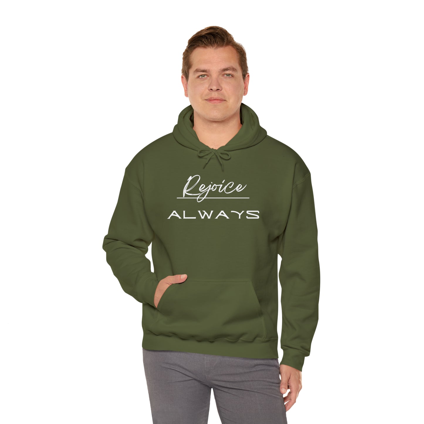 REJOICE ALWAYS Unisex Heavy Blend™ Hooded Sweatshirt