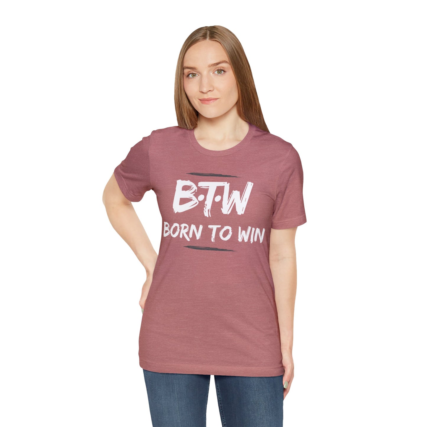 BORN TO WIN Unisex Jersey Short Sleeve Tee
