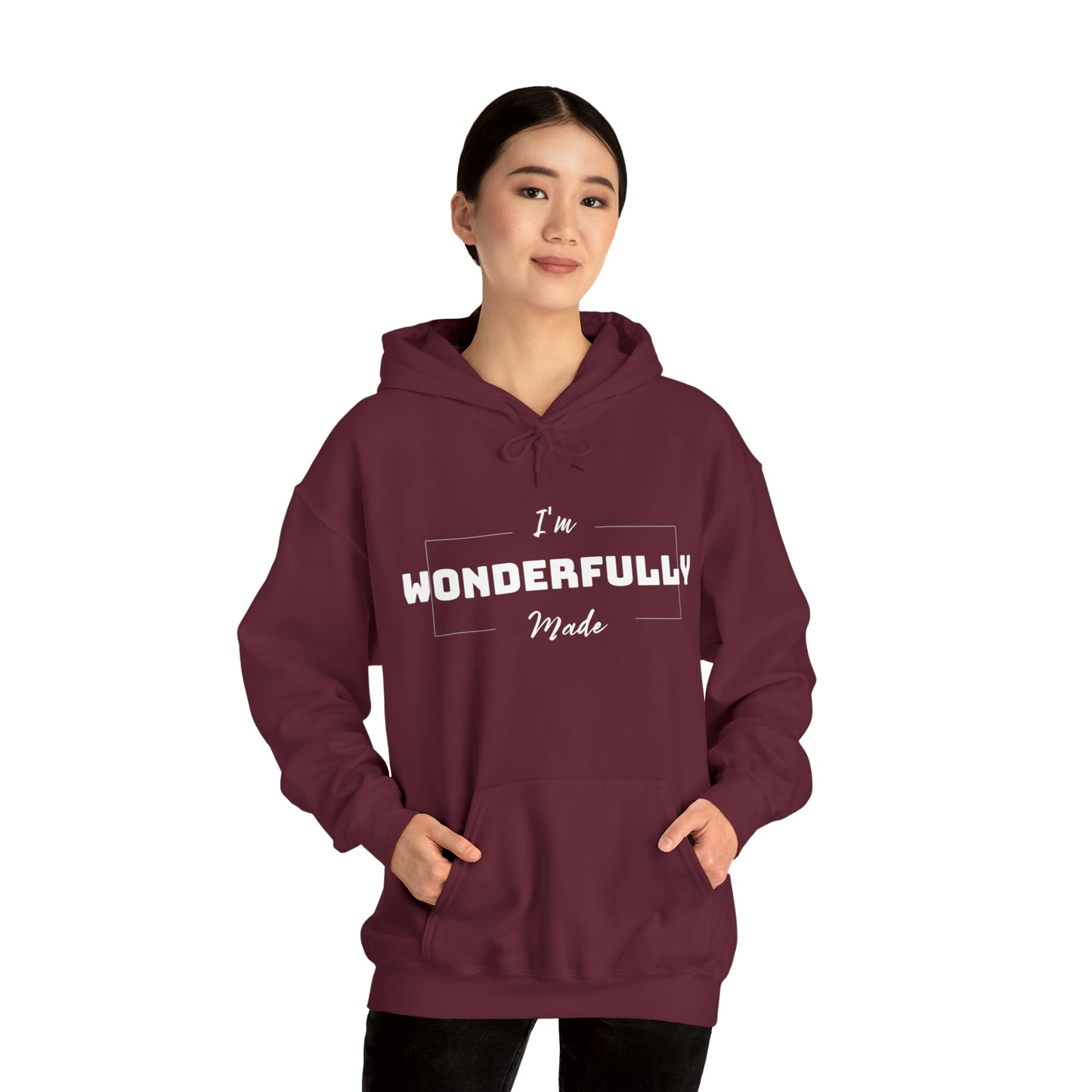 I'M WONDERFULLY MADE Unisex Heavy Blend™ Hooded Sweatshirt