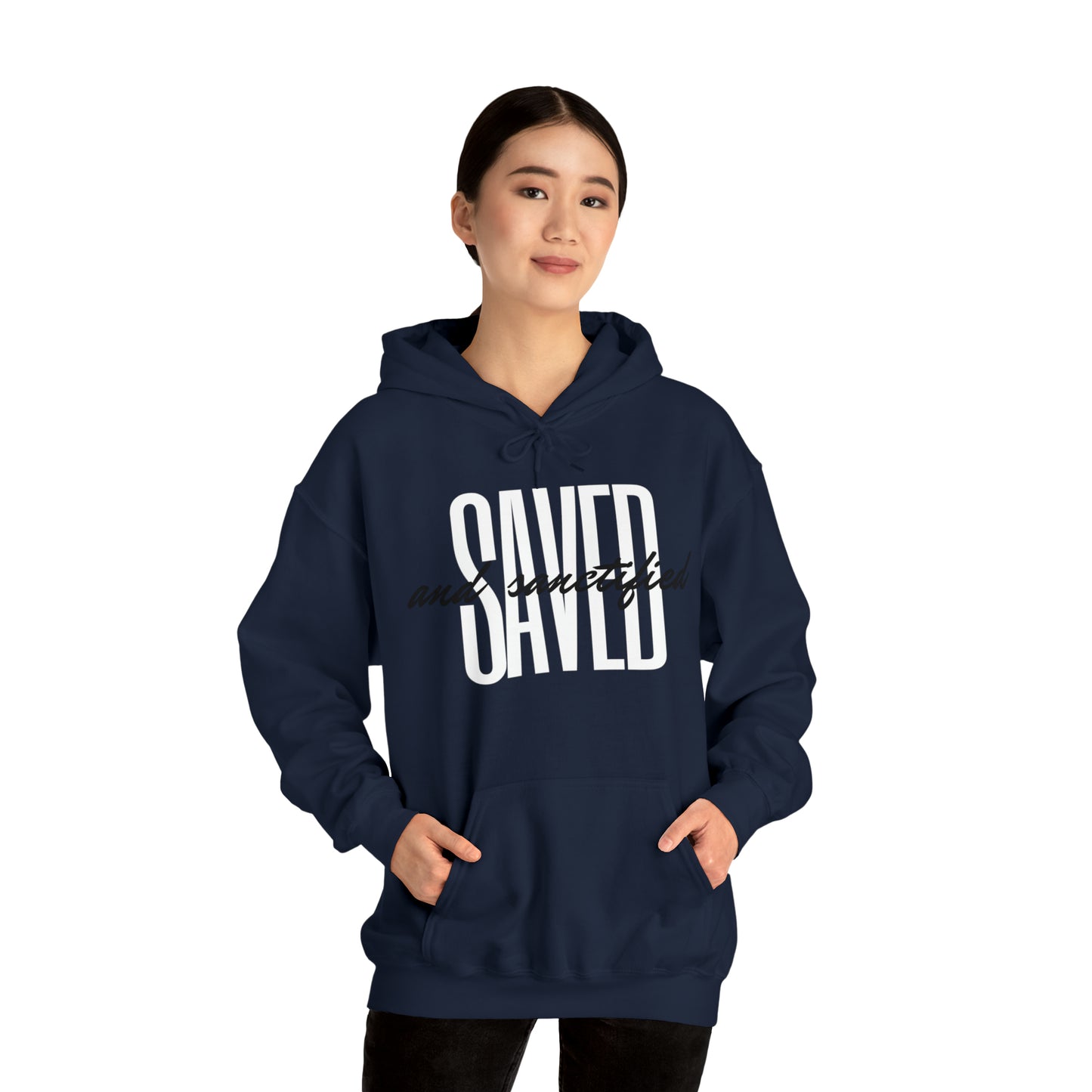 SAVED AND SANCTIFIED Unisex Heavy Blend™ Hooded Sweatshirt