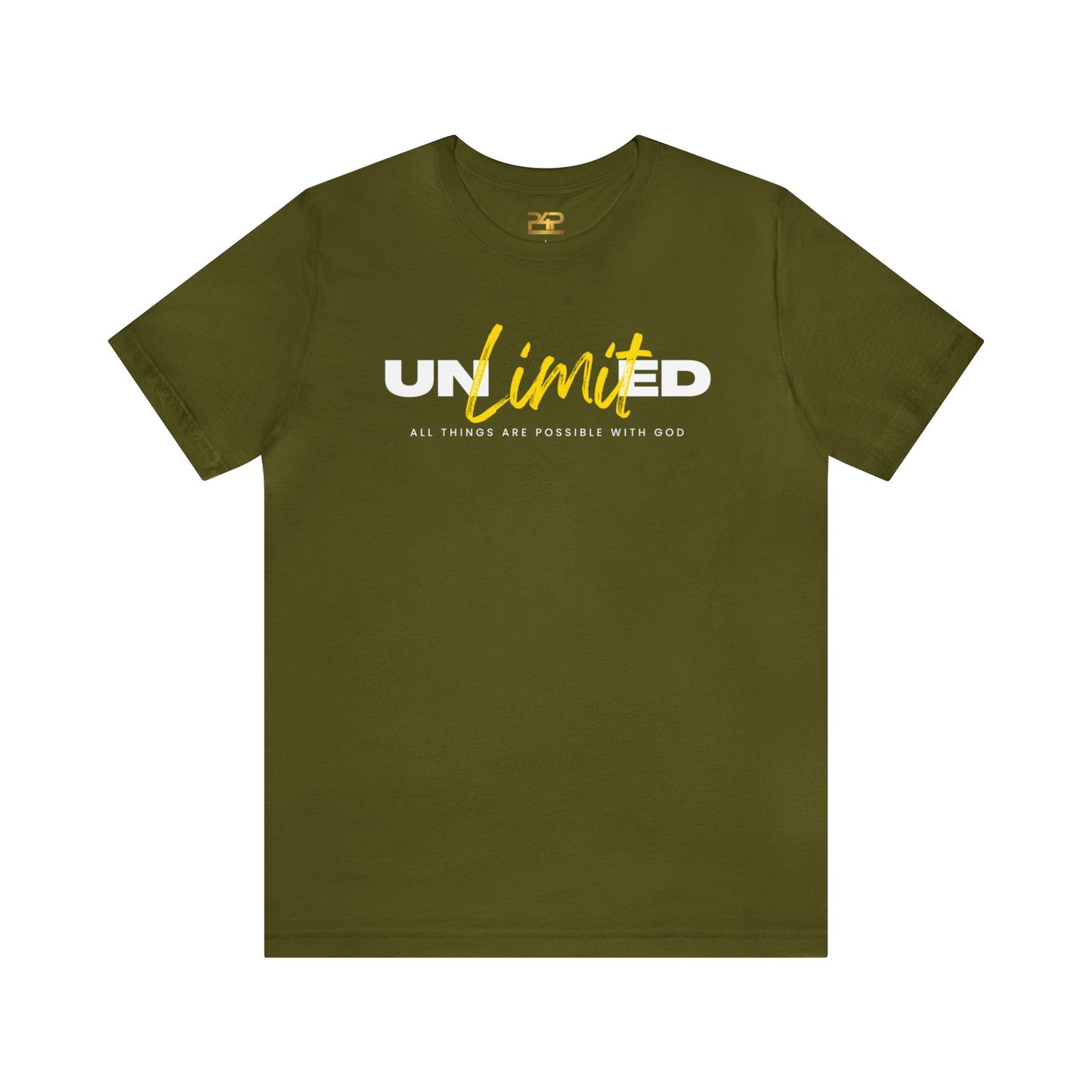 UNLIMITED ALL THINGS ARE POSSIBLE WITH GOD Unisex Jersey Short Sleeve Tee