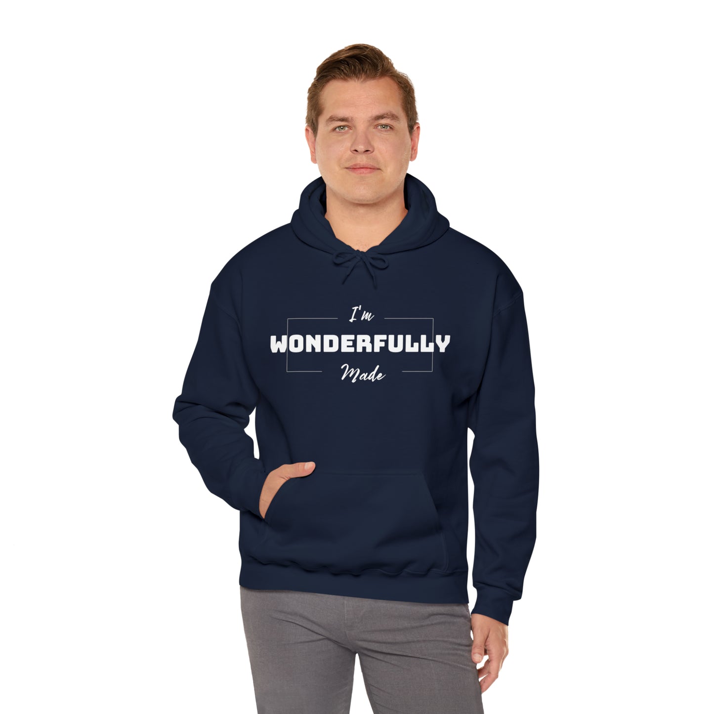 I'M WONDERFULLY MADE Unisex Heavy Blend™ Hooded Sweatshirt