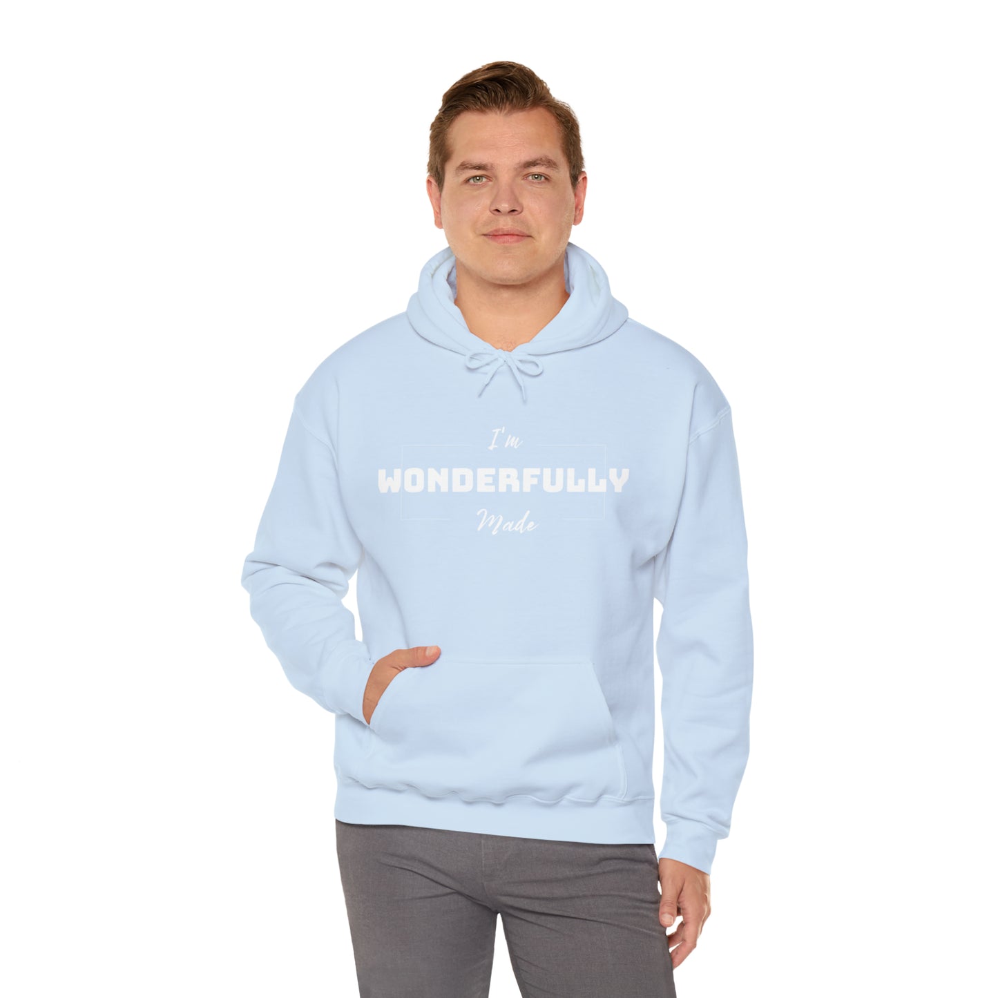 I'M WONDERFULLY MADE Unisex Heavy Blend™ Hooded Sweatshirt