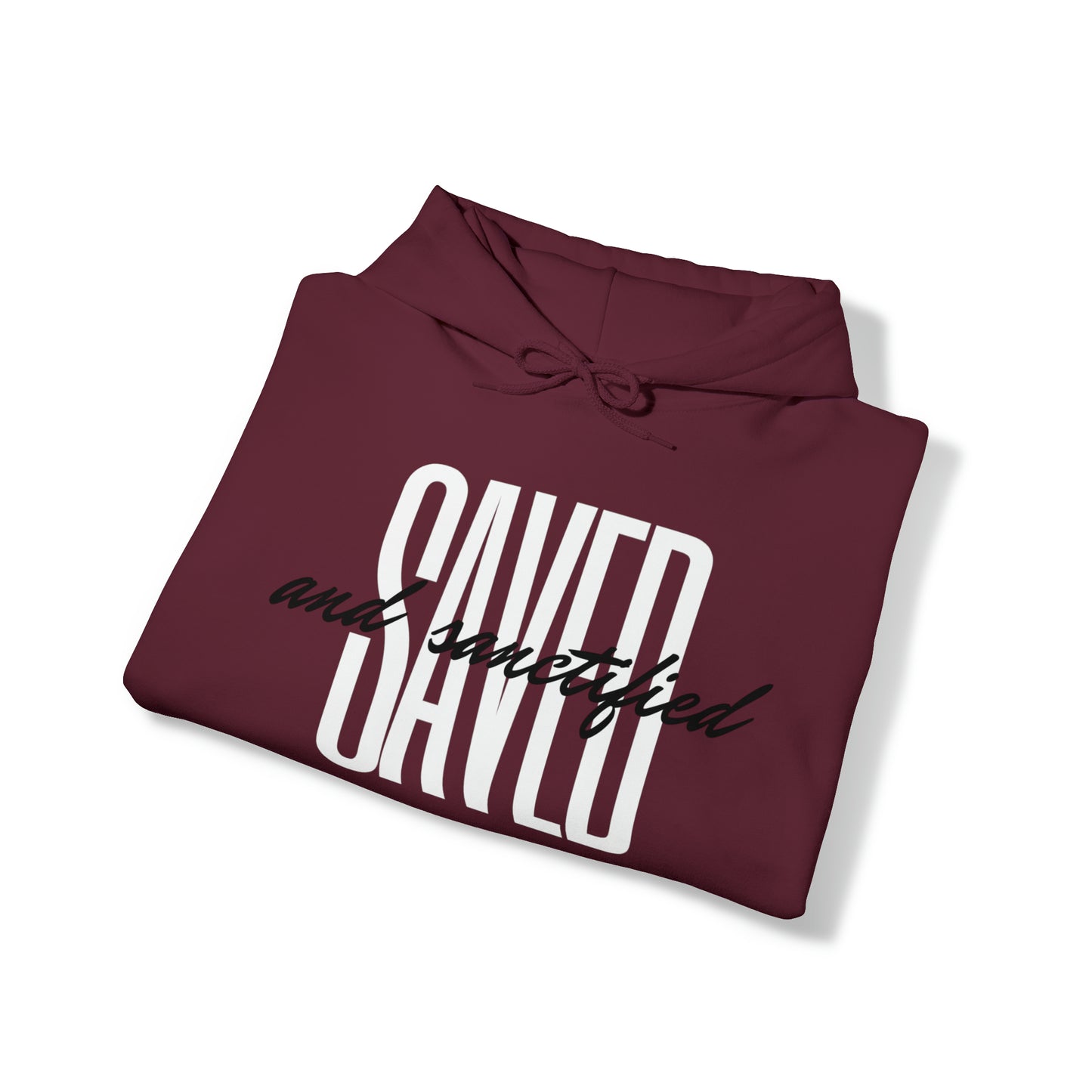 SAVED AND SANCTIFIED Unisex Heavy Blend™ Hooded Sweatshirt