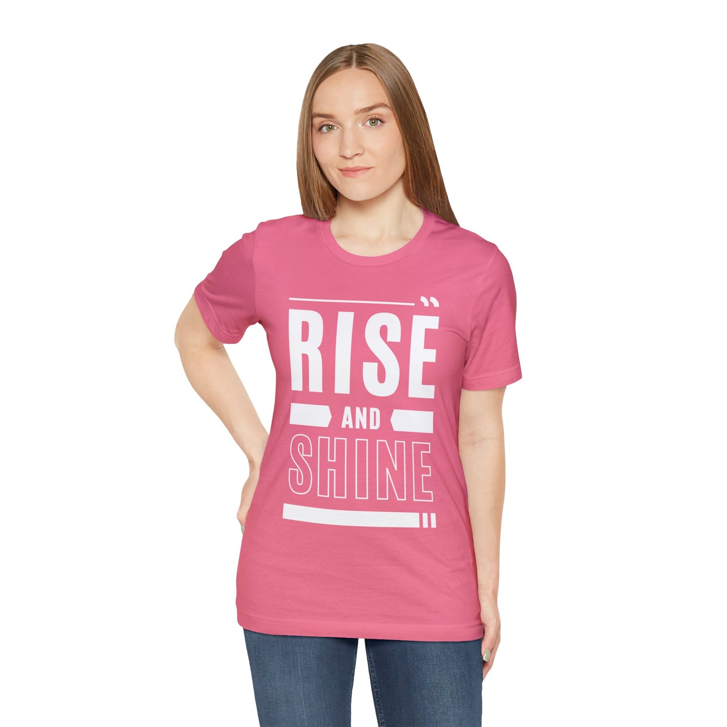 RISE AND SHINE Unisex Jersey Short Sleeve Tee