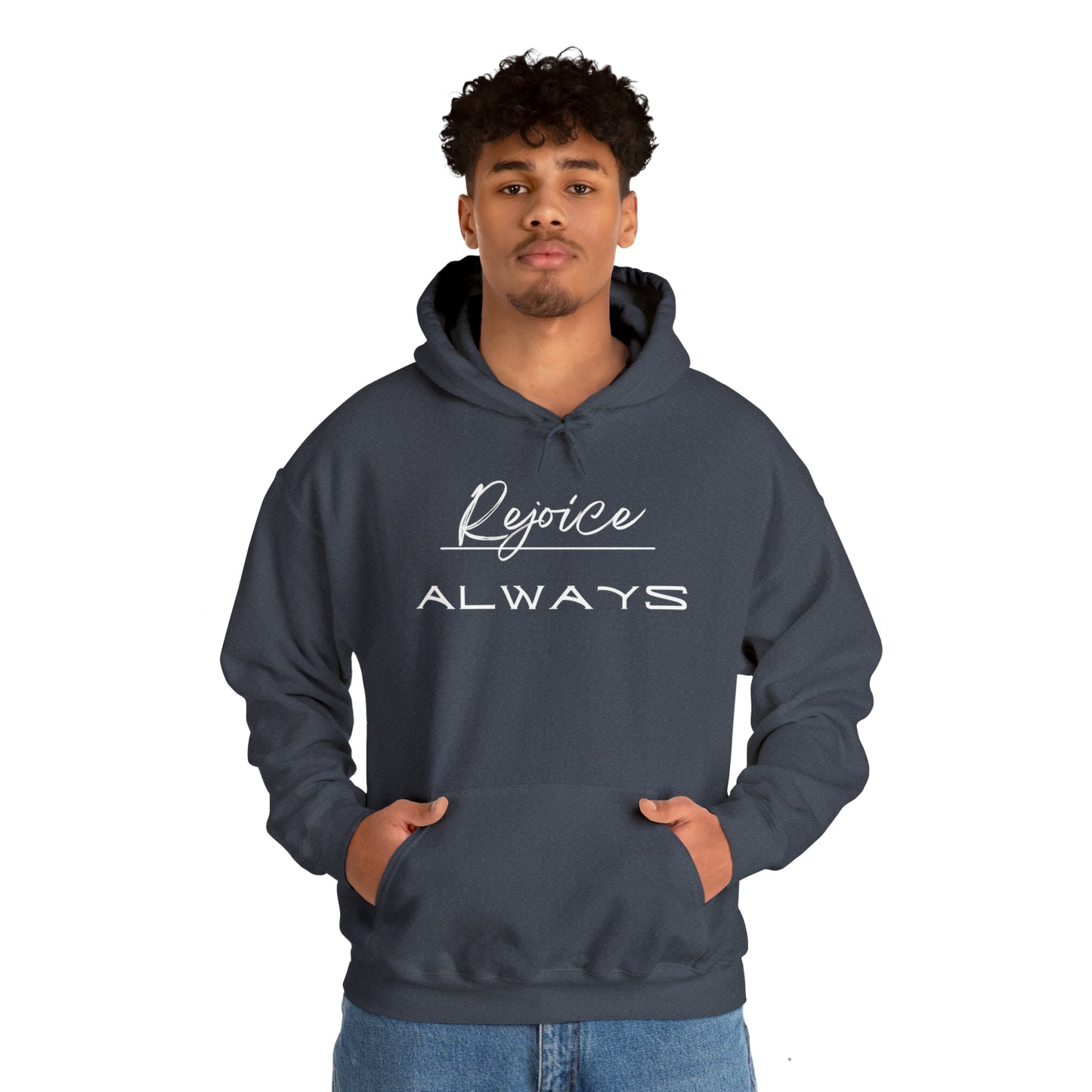 REJOICE ALWAYS Unisex Heavy Blend™ Hooded Sweatshirt