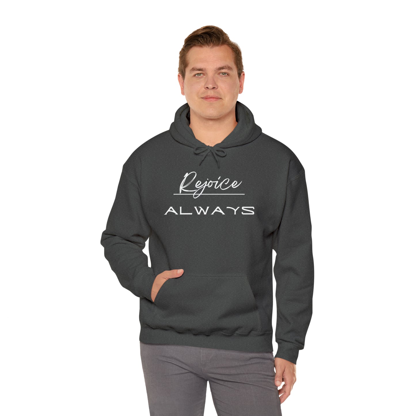 REJOICE ALWAYS Unisex Heavy Blend™ Hooded Sweatshirt