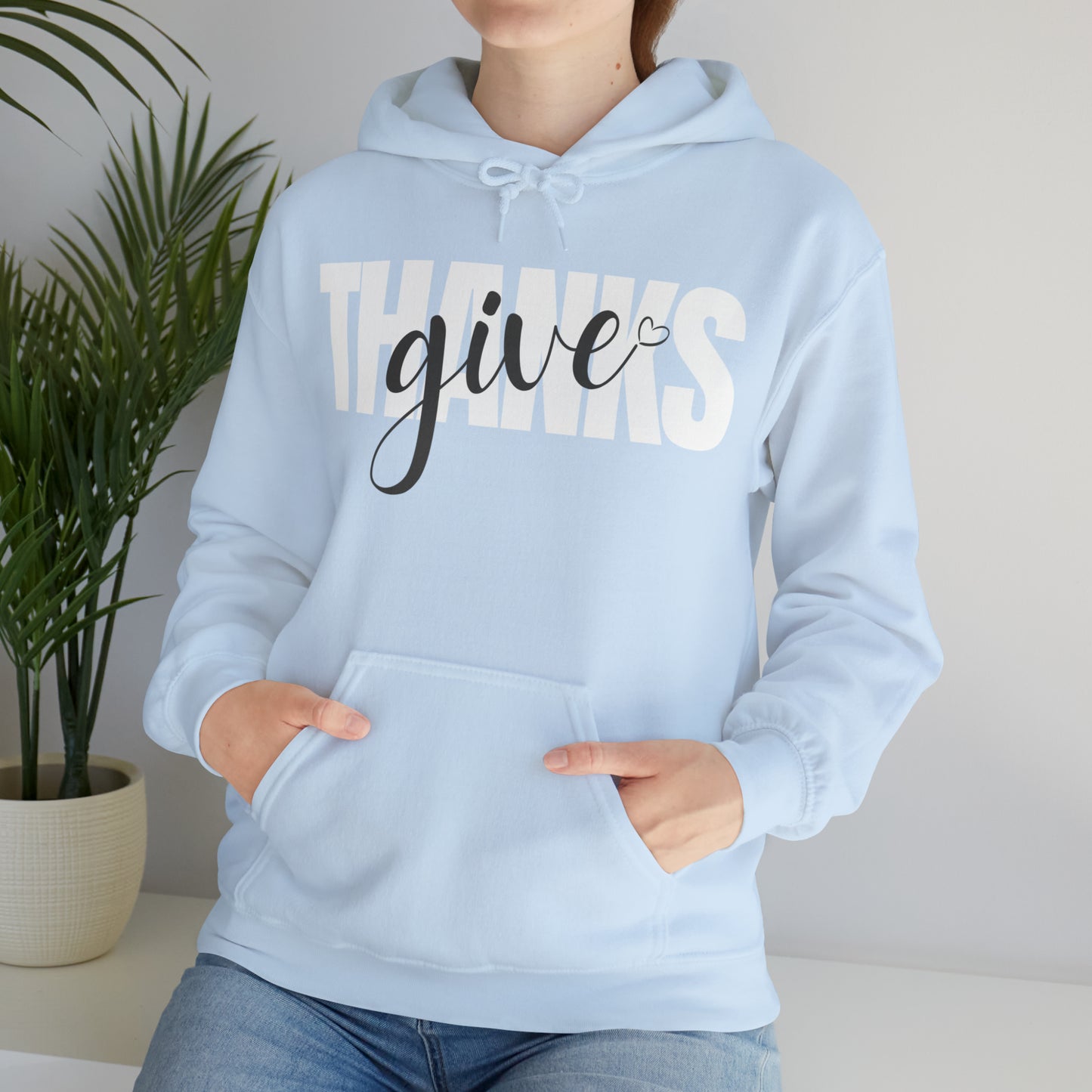 GIVE THANKS Unisex Heavy Blend™ Hooded Sweatshirt