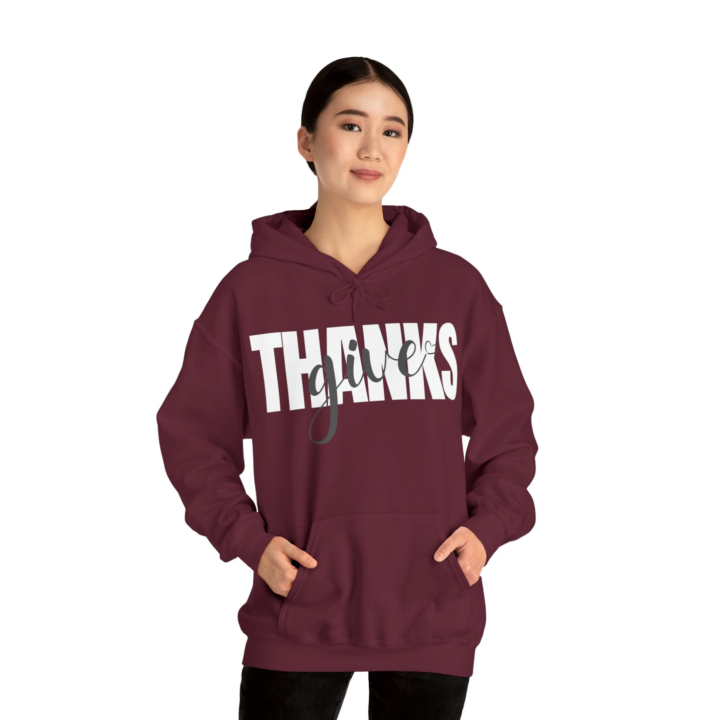 GIVE THANKS Unisex Heavy Blend™ Hooded Sweatshirt