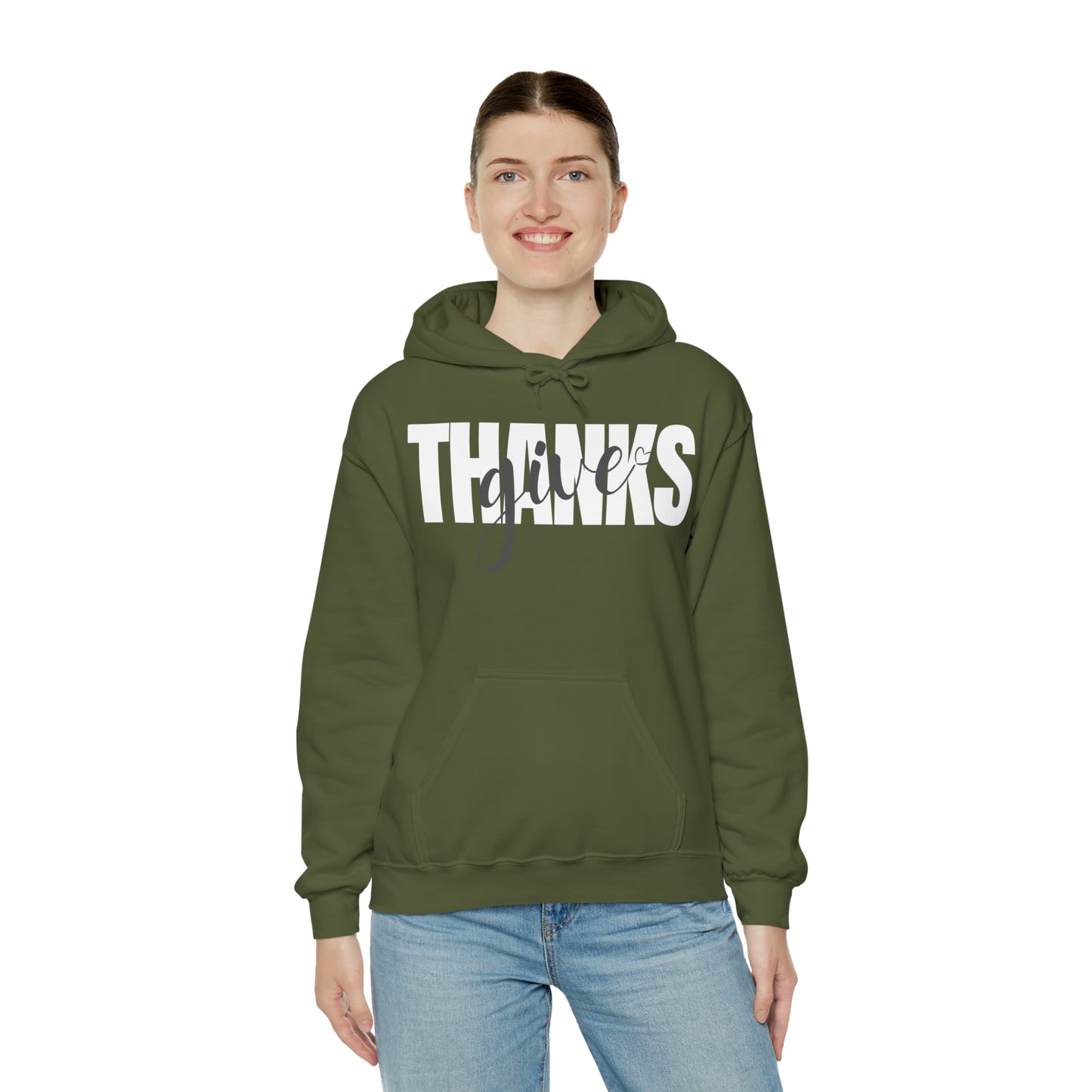 GIVE THANKS Unisex Heavy Blend™ Hooded Sweatshirt