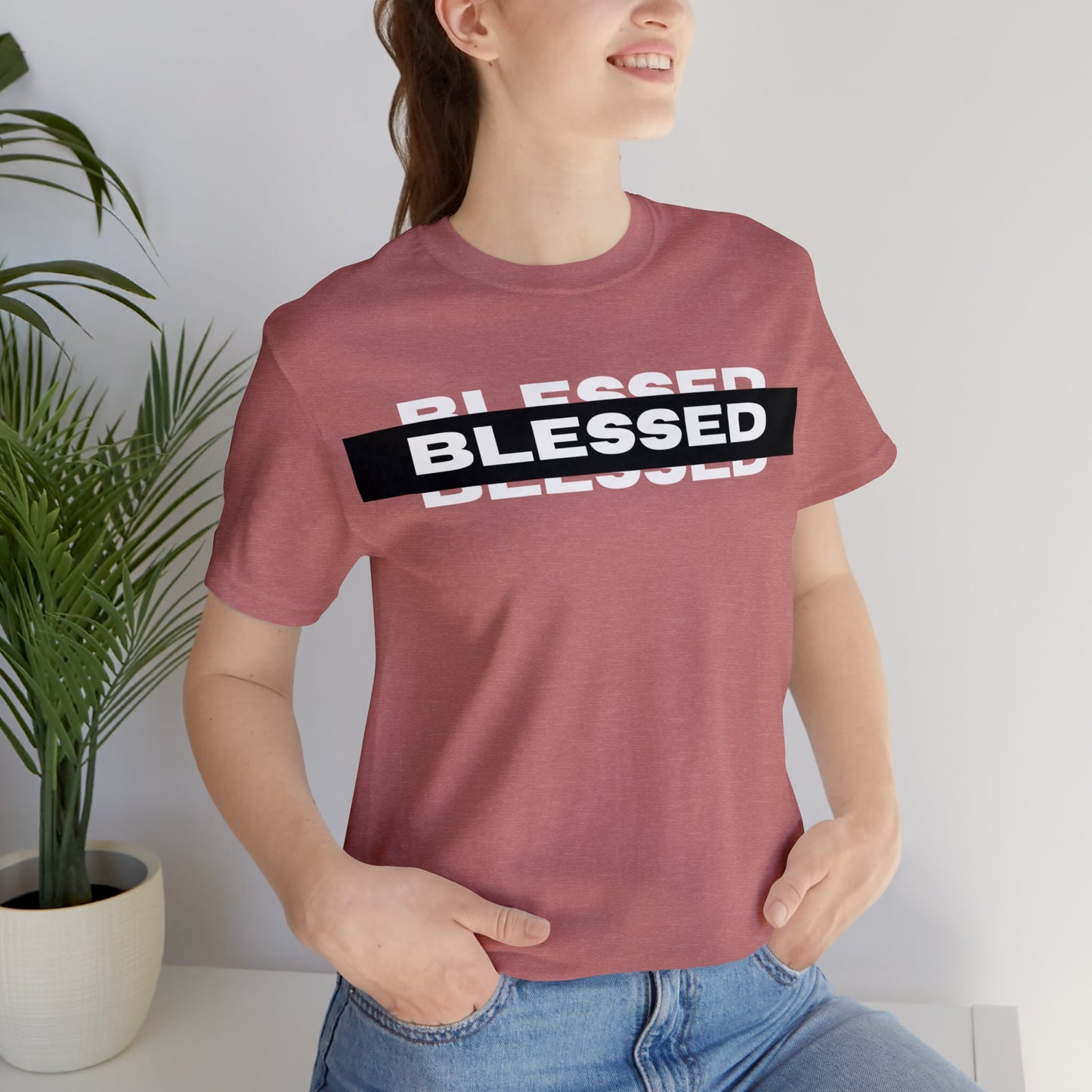BLESSED Unisex Jersey Short Sleeve Tee