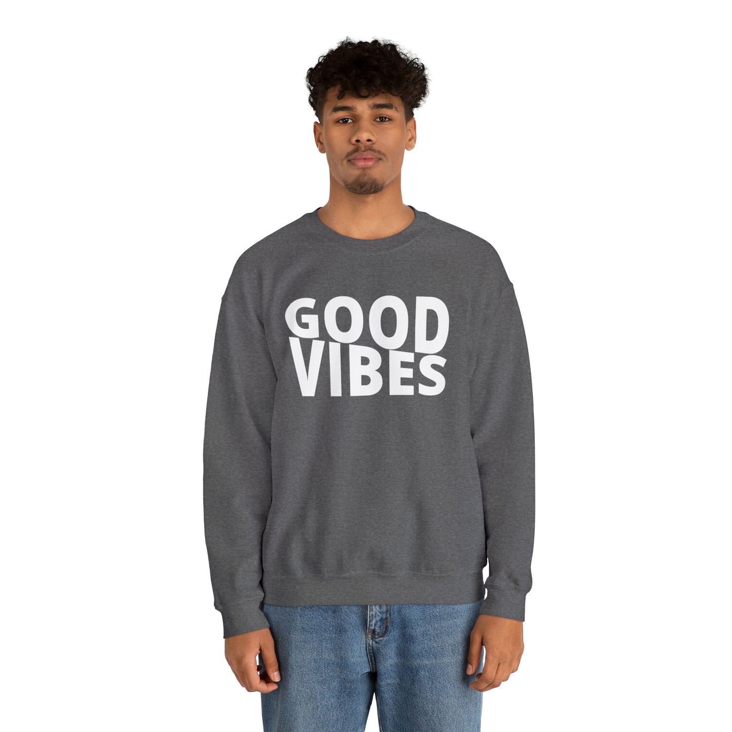 GOOD VIBES Unisex Heavy Blend™ Crewneck Sweatshirt