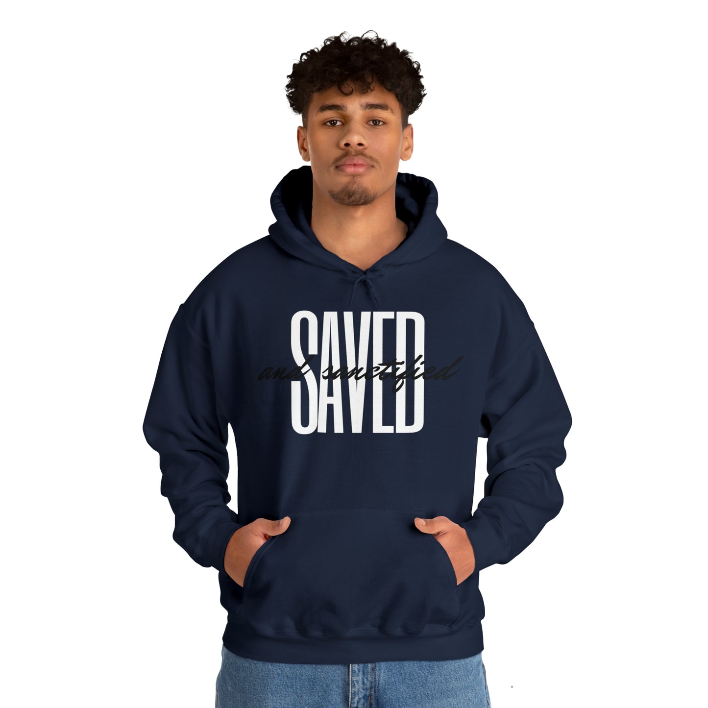 SAVED AND SANCTIFIED Unisex Heavy Blend™ Hooded Sweatshirt