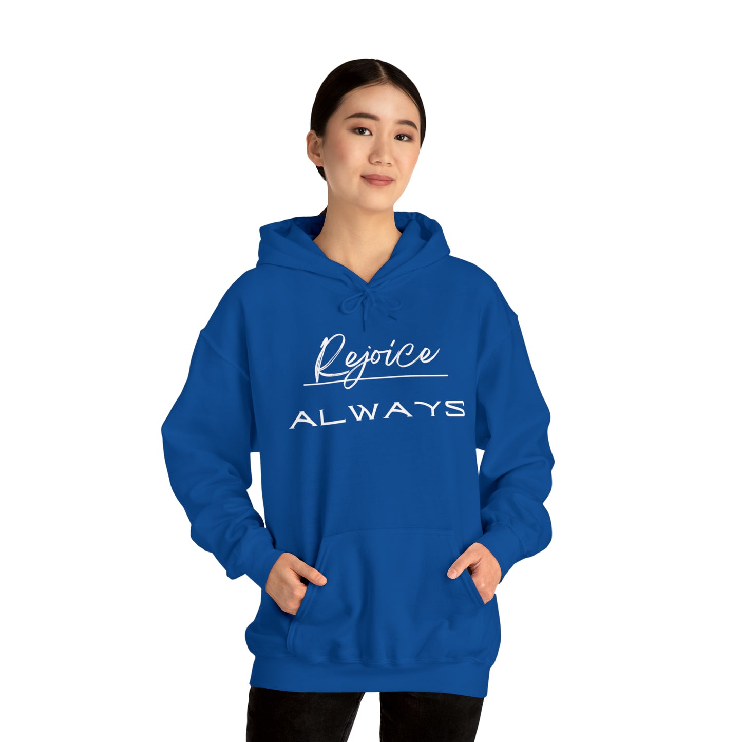 REJOICE ALWAYS Unisex Heavy Blend™ Hooded Sweatshirt