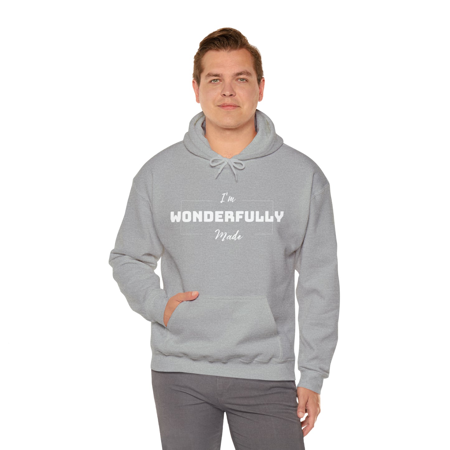 I'M WONDERFULLY MADE Unisex Heavy Blend™ Hooded Sweatshirt