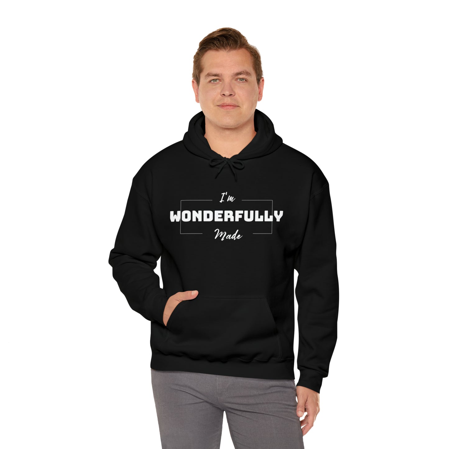 I'M WONDERFULLY MADE Unisex Heavy Blend™ Hooded Sweatshirt