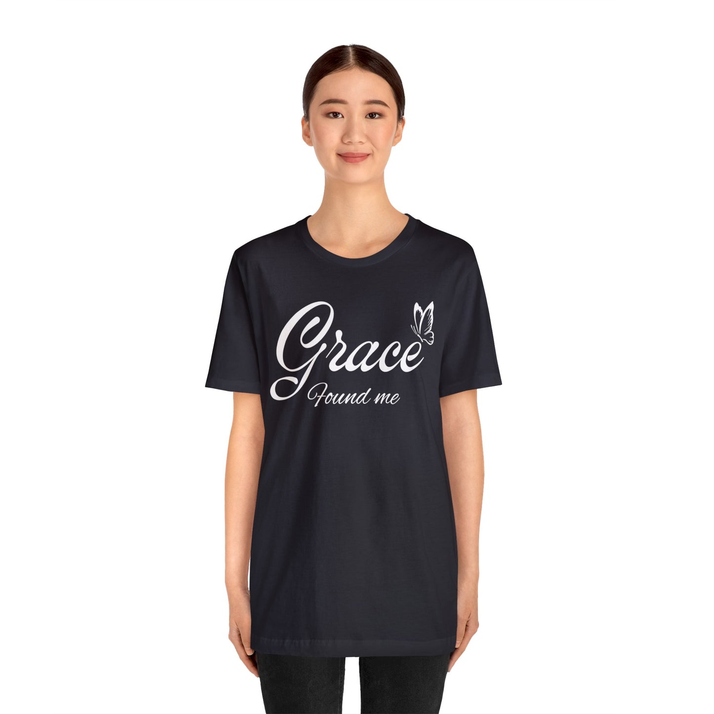 GRACE FOUND ME Unisex Jersey Short Sleeve Tee