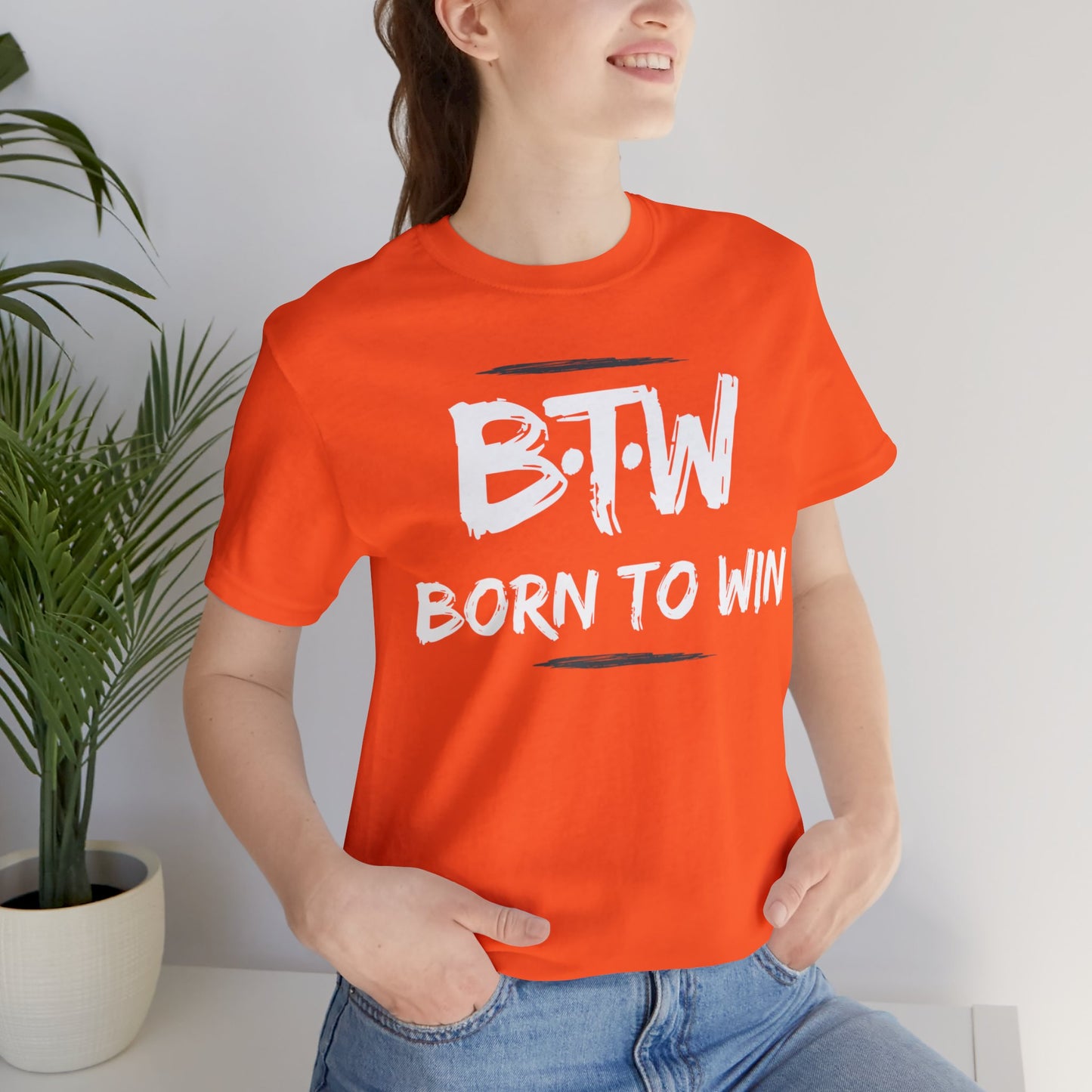 BORN TO WIN Unisex Jersey Short Sleeve Tee