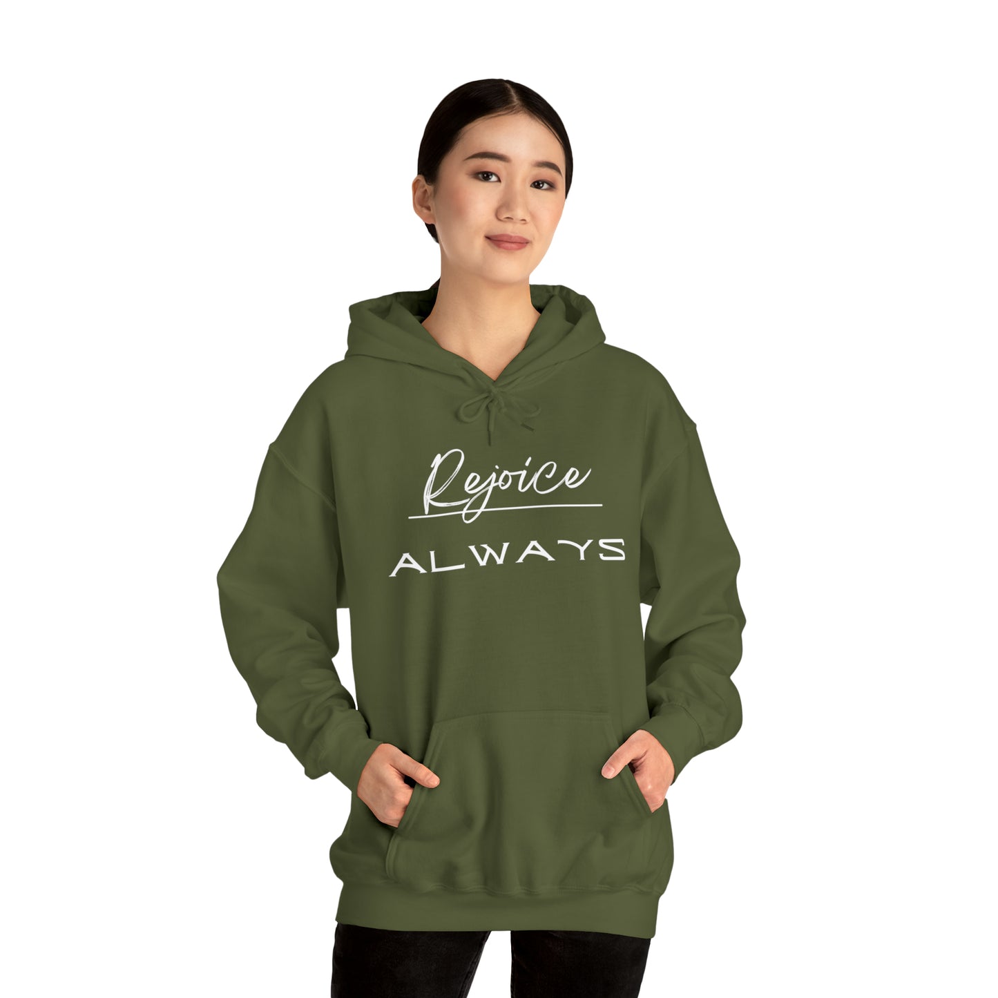 REJOICE ALWAYS Unisex Heavy Blend™ Hooded Sweatshirt