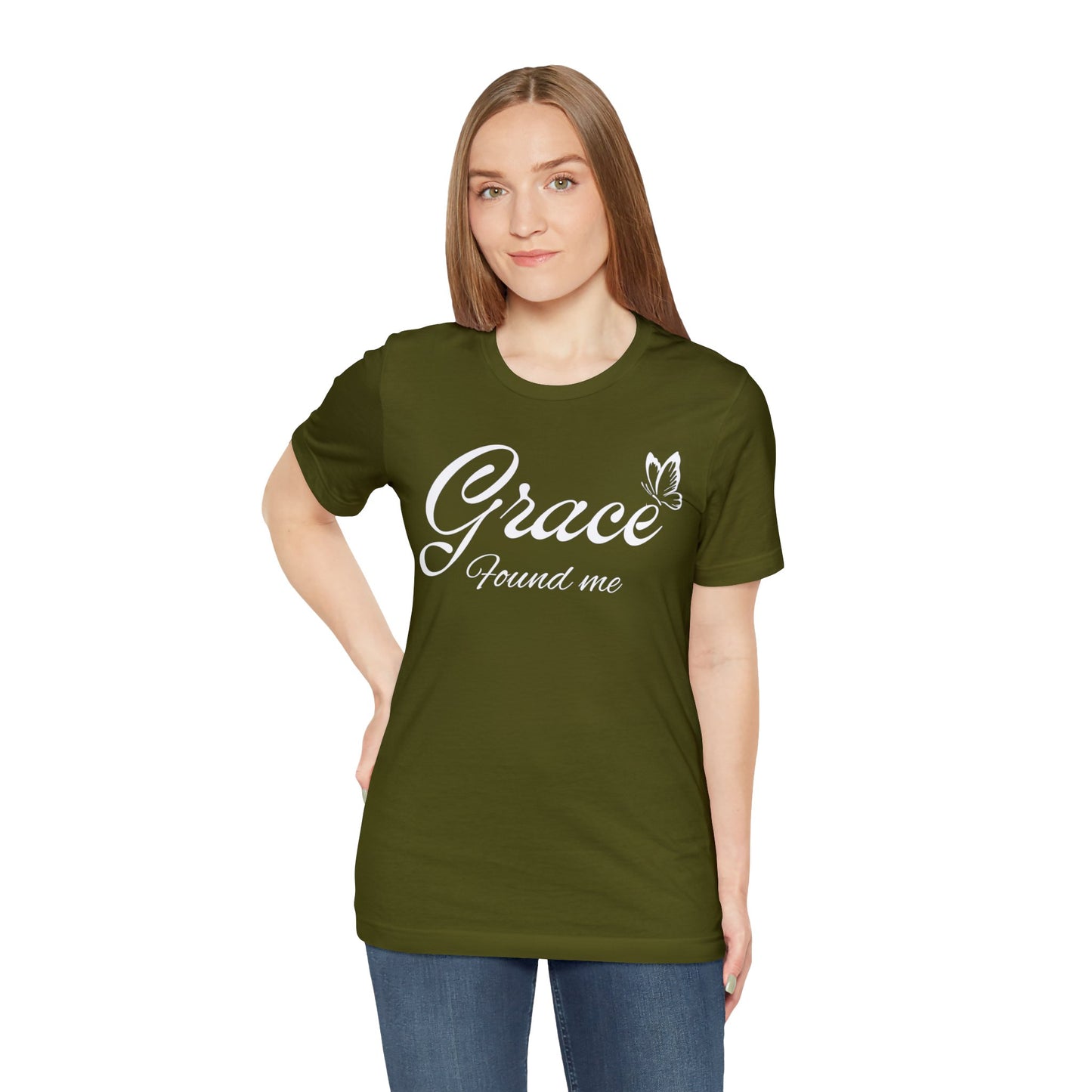 GRACE FOUND ME Unisex Jersey Short Sleeve Tee