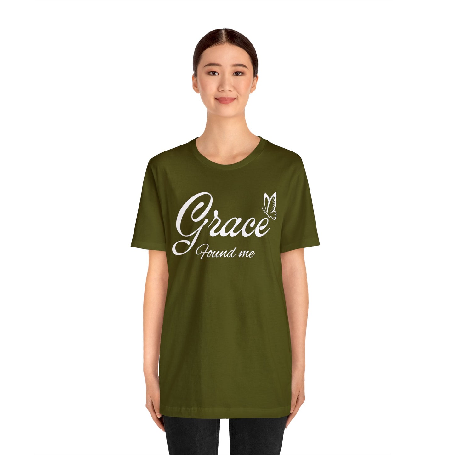 GRACE FOUND ME Unisex Jersey Short Sleeve Tee