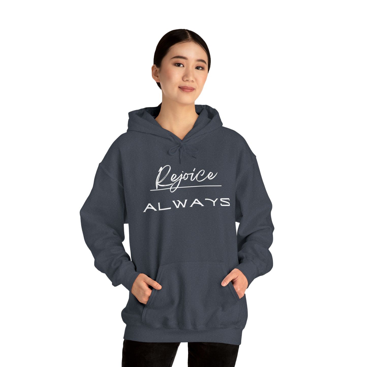 REJOICE ALWAYS Unisex Heavy Blend™ Hooded Sweatshirt
