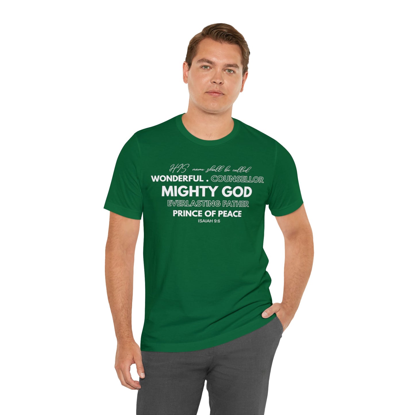 ISAIAH 9:6 Unisex Jersey Short Sleeve Tee