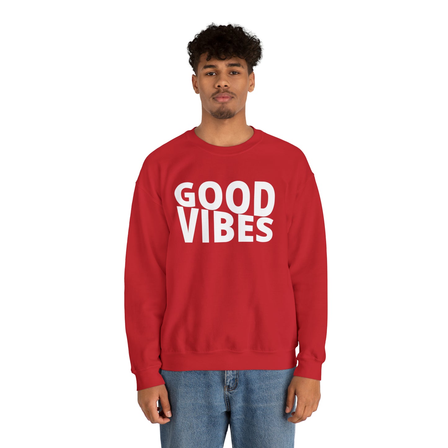 GOOD VIBES Unisex Heavy Blend™ Crewneck Sweatshirt